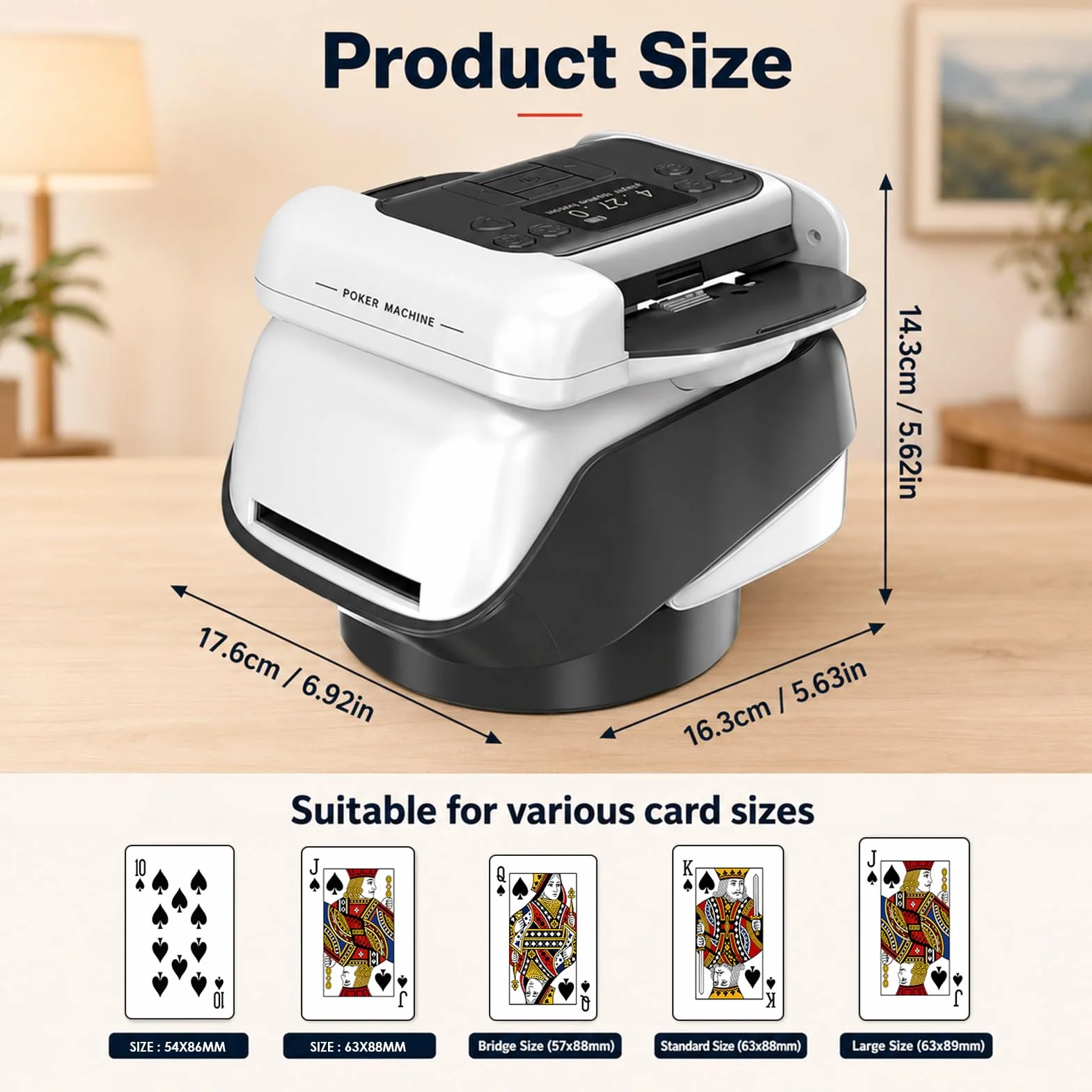 Miscelatore e distributore automatico di carte 2 in 1, rotazione a 360° per 1-2 mazzi, con 4 telecomandi, miscelatore elettrico per 2-12 giocatori, ricaricabile, silenzioso, ideale per il poker