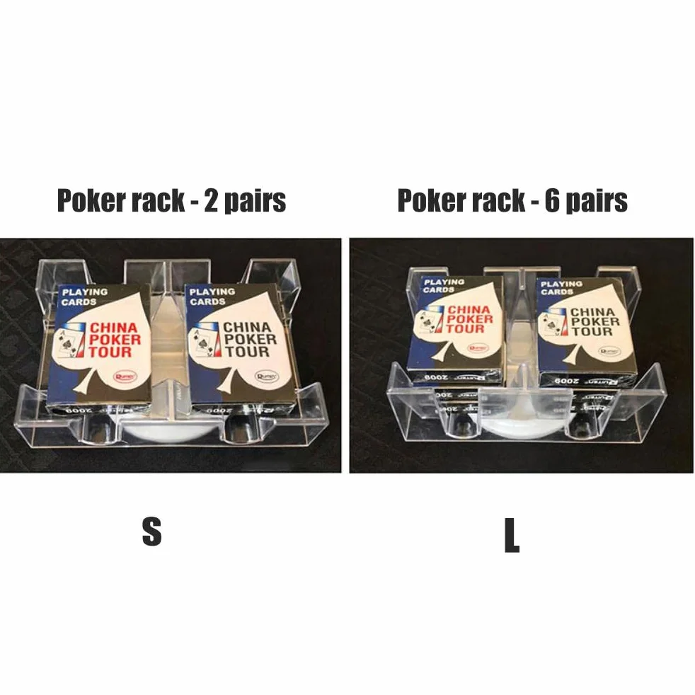 Vassoio per carte rotante a 2 piatto/6 piattaforme, girevole a 360 gradi, vassoio per carte da gioco, comodo supporto per carte da gioco, organizzatore per giochi con carte trasparenti