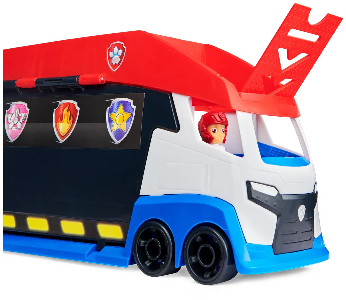 Paw Patrol Paw Patroller Deluxe Veicolo Trasformabile con 2 Lanciatori Ryder e Quad 3+ Anni
