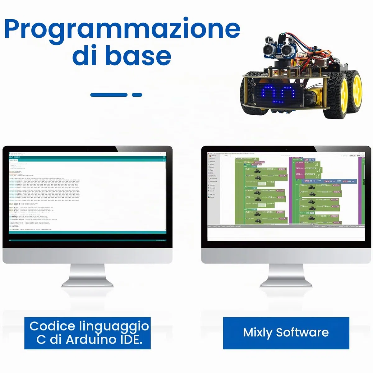 KEYESTUDIO 4WD Robot Car Starter Kit per Arduino R3, Bluetooth IR Remote Control, Line Follow, Evitare ostacoli, ecc Programmazione Robotica Kit per per 14+ adolescenti bambini e adulti