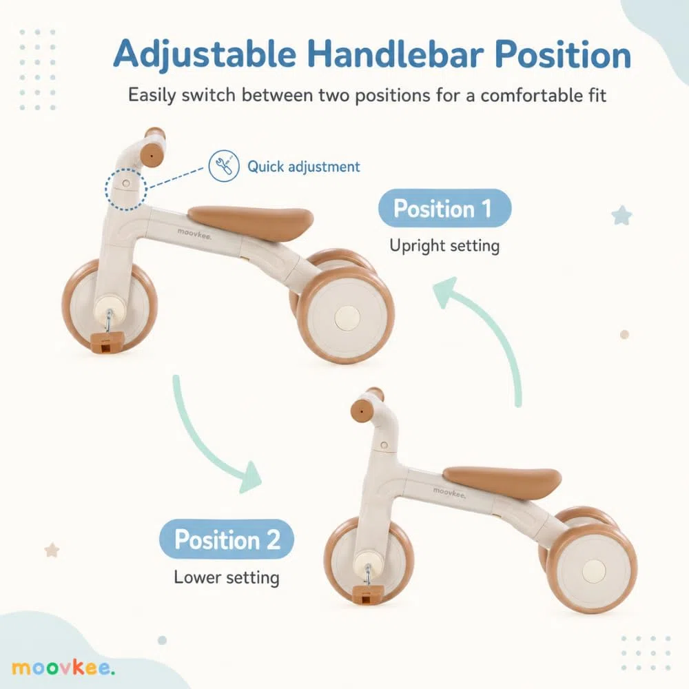Bicicletta 3 in 1 Triciclo Todi Sand per Bambini con Pedali e Sella Regolabile