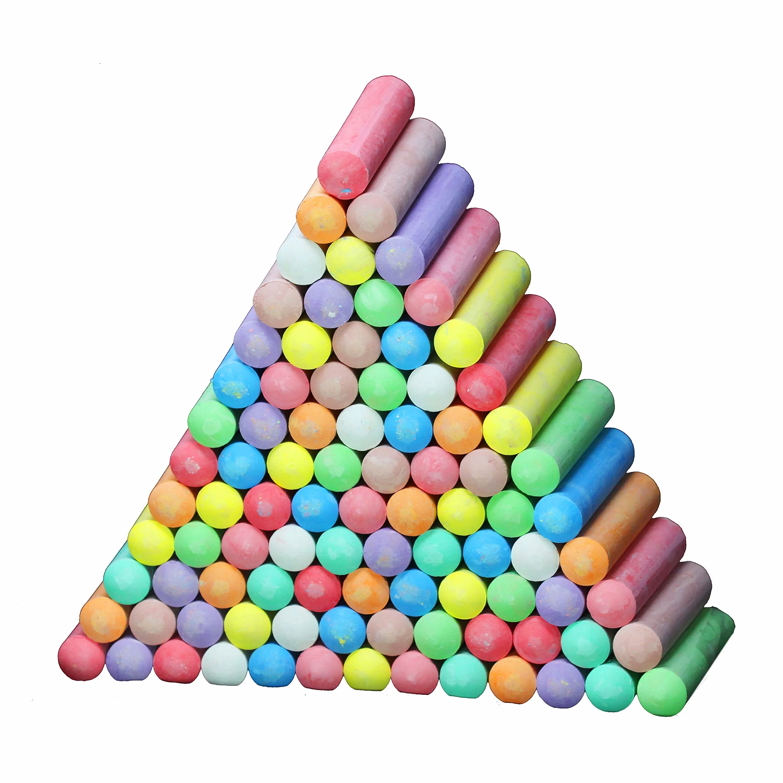 JOYIN - Set di 120 gessetti per marciapiede per bambini, scatola gigante, non tossici, gessetti colorati jumbo lavabili per bambini piccoli in 10 colori
