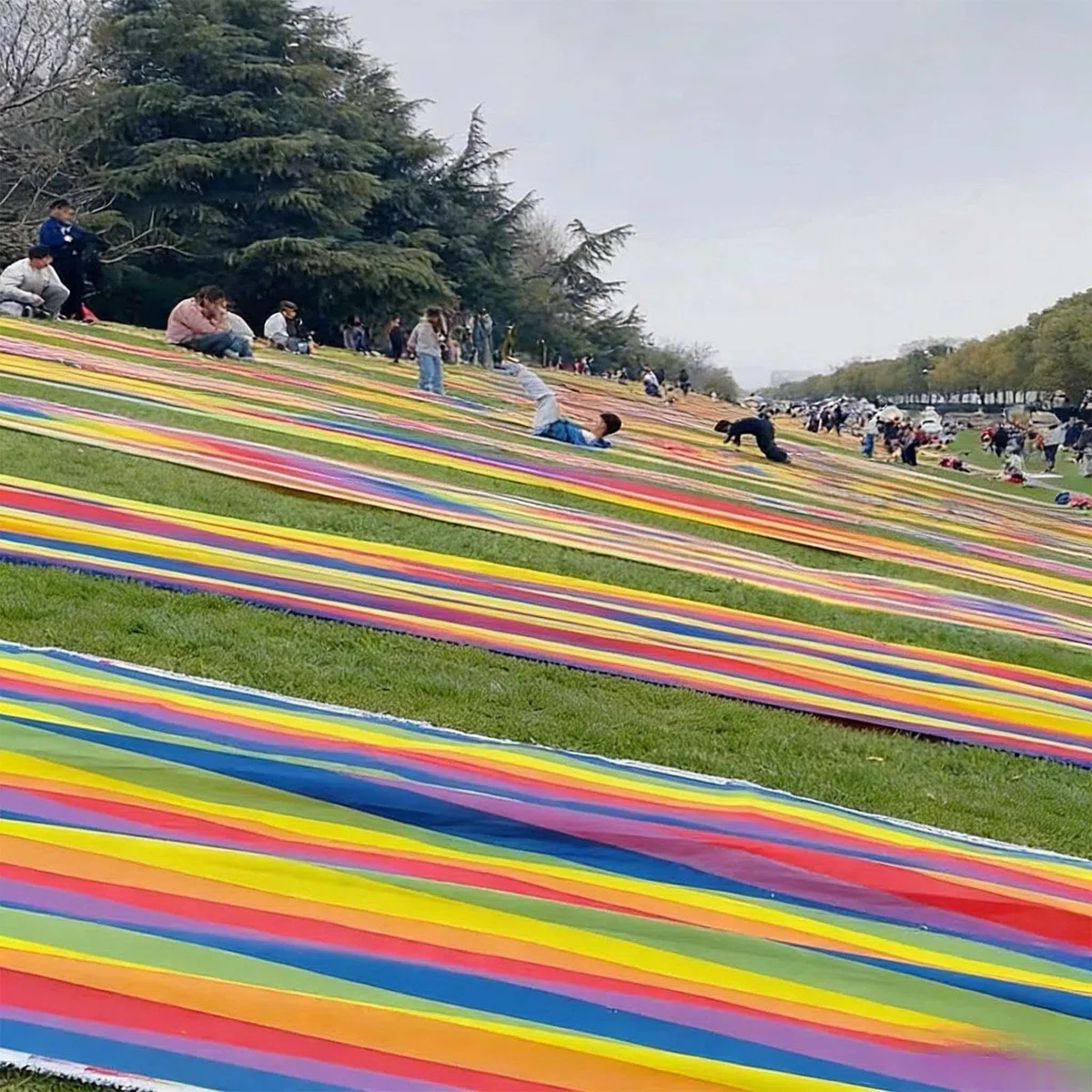 Scivoli Lunghi per Prato Colorata Resistente Tappeto Attività da Esterno per Bambini Ragazzi Adolescenti