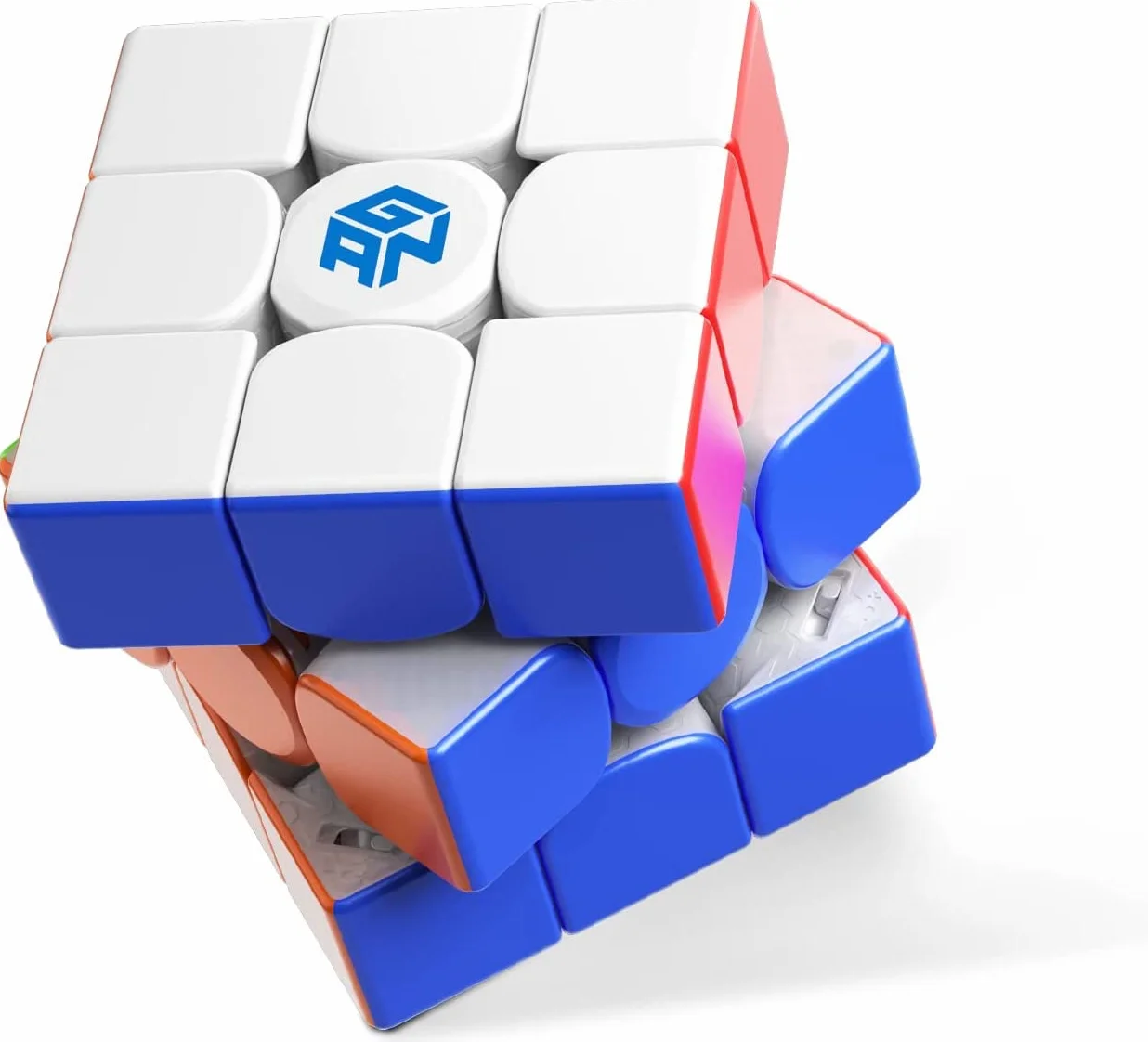 GAN12 Maglev Cubo di Velocità Professionale 3x3 Speed Cube, 64 Punti Magnetici, Cubo Magnetico con Auto-Allineamento a 35°, 36 Sensazioni di Rotazione Regolabili, Ideale per Avanzati e Regalo(Frost)
