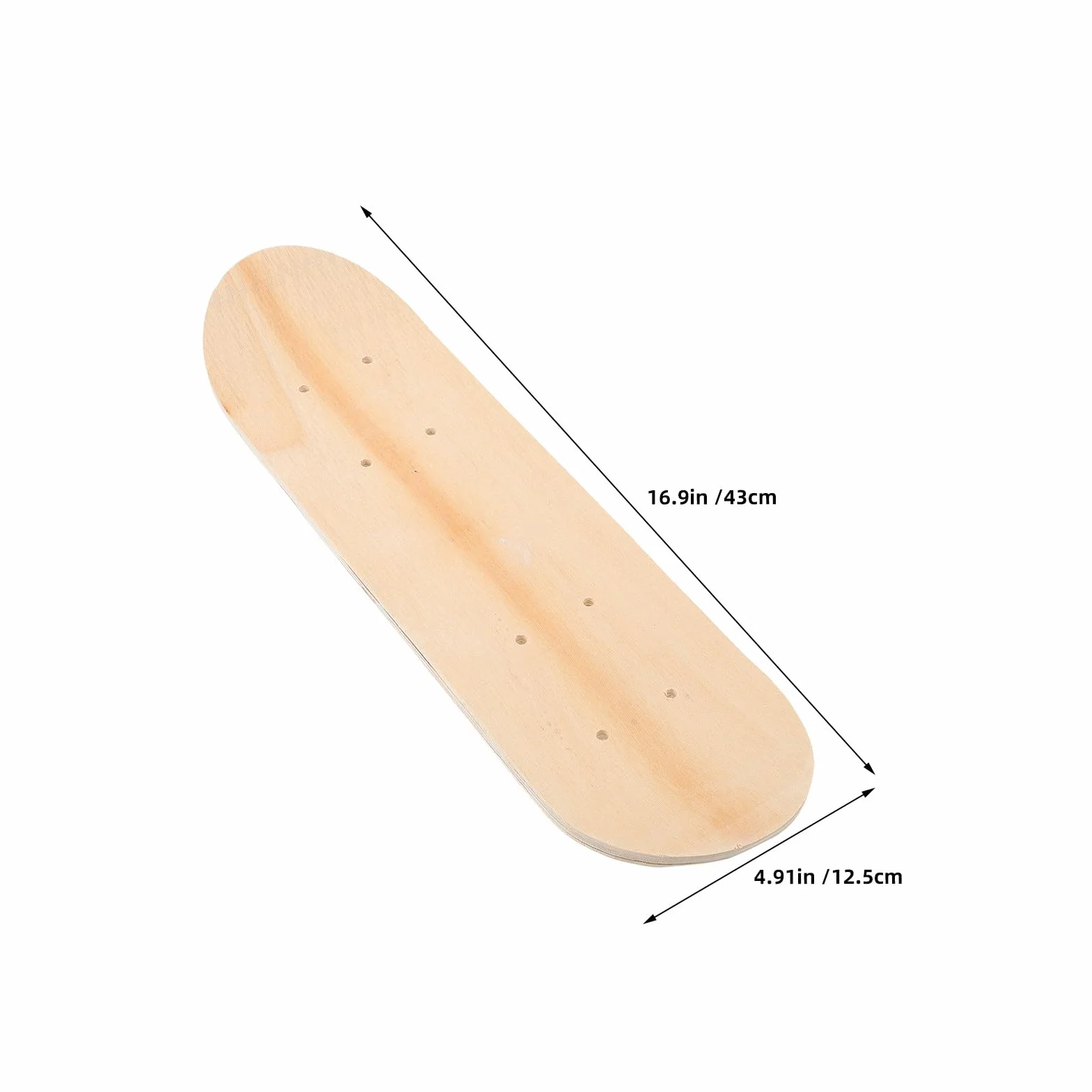 Set 3 Pezzi Skateboard Vuoti in Legno d'Acero a 7 Strati Doppia Coda, Tavole da Dipingere Fai da Te per Ragazzo Ragazza, Adatte a Decorazioni e Interazione Genitore-Figlio