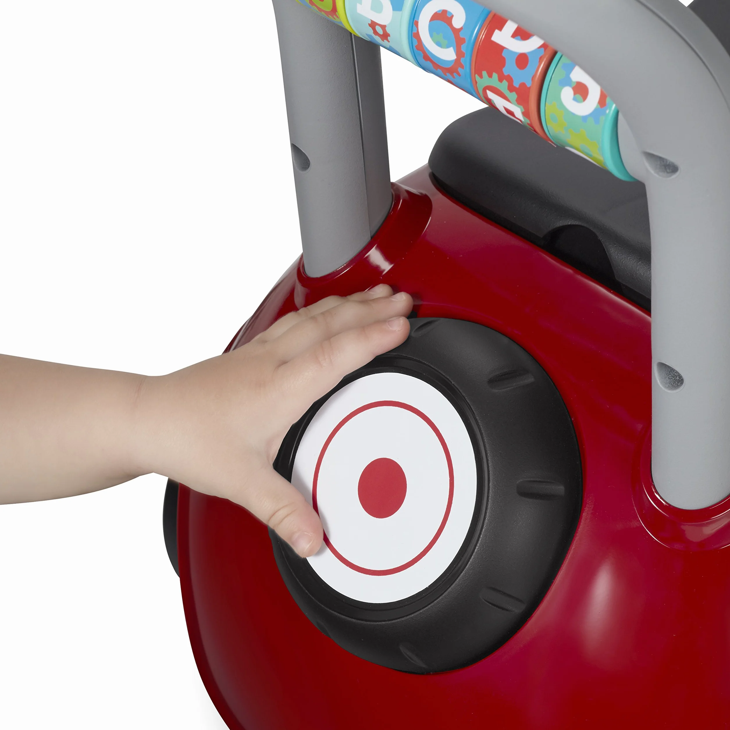 Radio Flyer Busy Buggy, cavalcabile per passare da seduti a in piedi, cavalcabile rosso per bambini da 1 a 3 anni