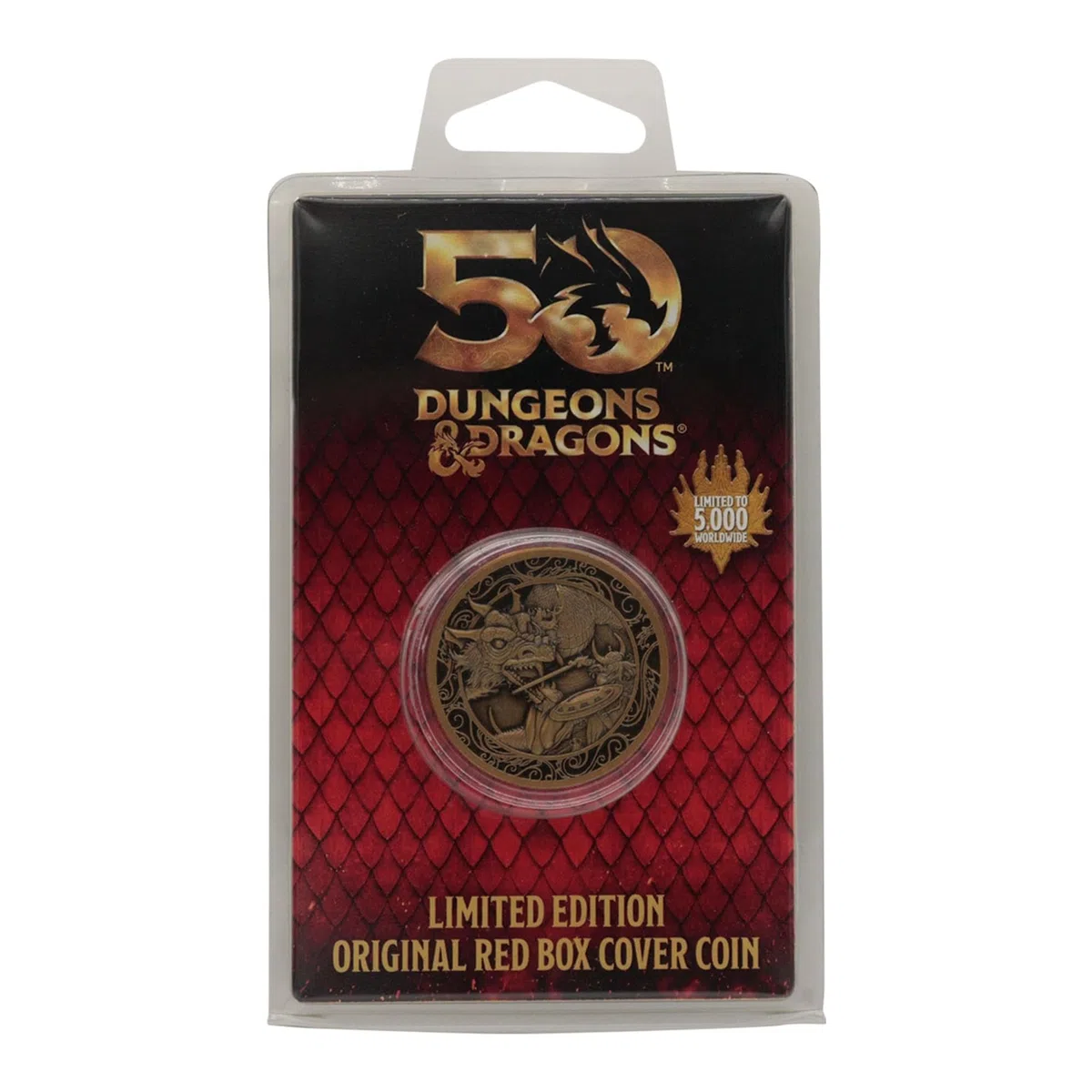 Moneta da collezione 50° anniversario Dungeons & Dragons edizione limitata copertina originale 1983 regalo ufficiale D&D Fantasy