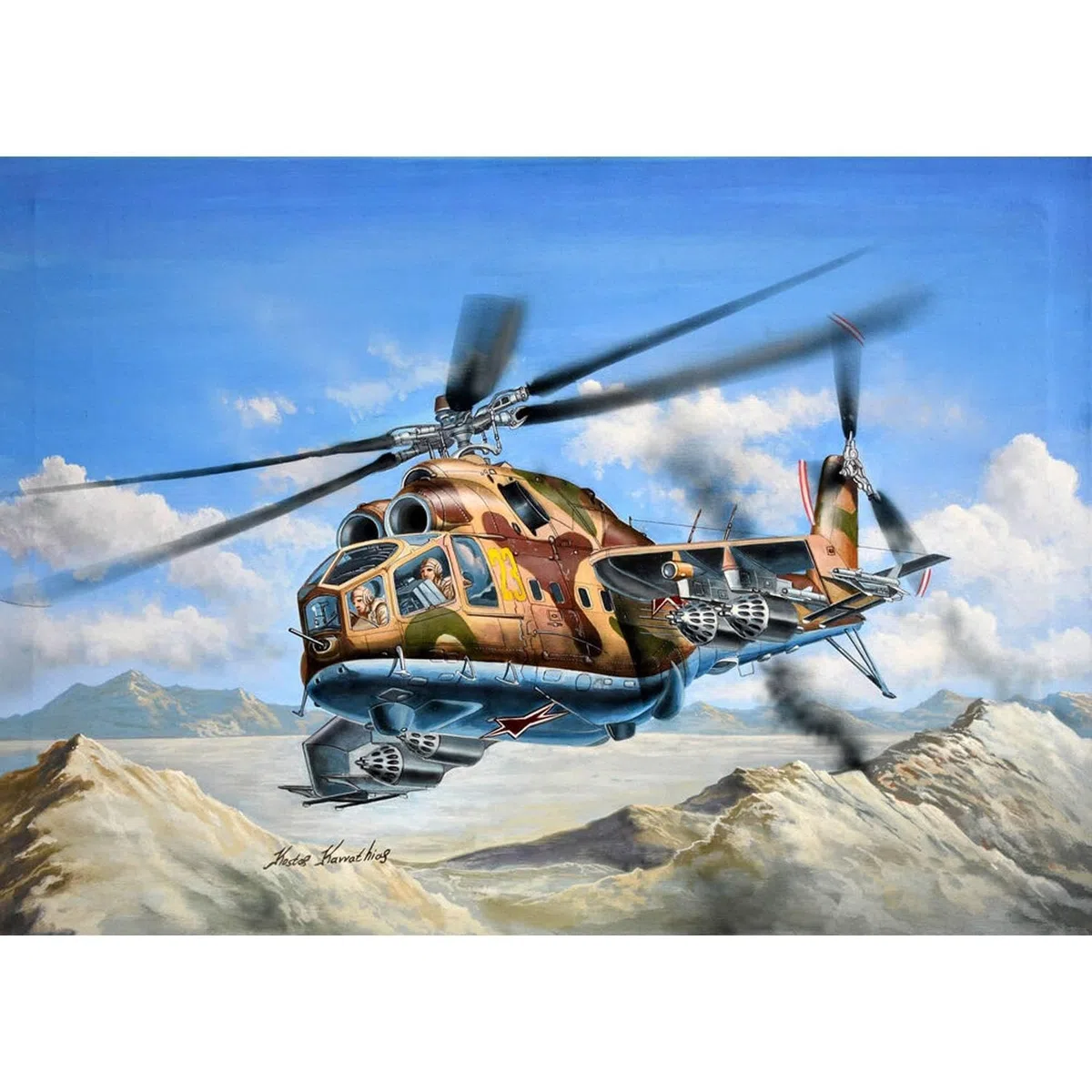 Trumpeter 755828-1/48 Mi-24A Hind B - Scala 1:48
