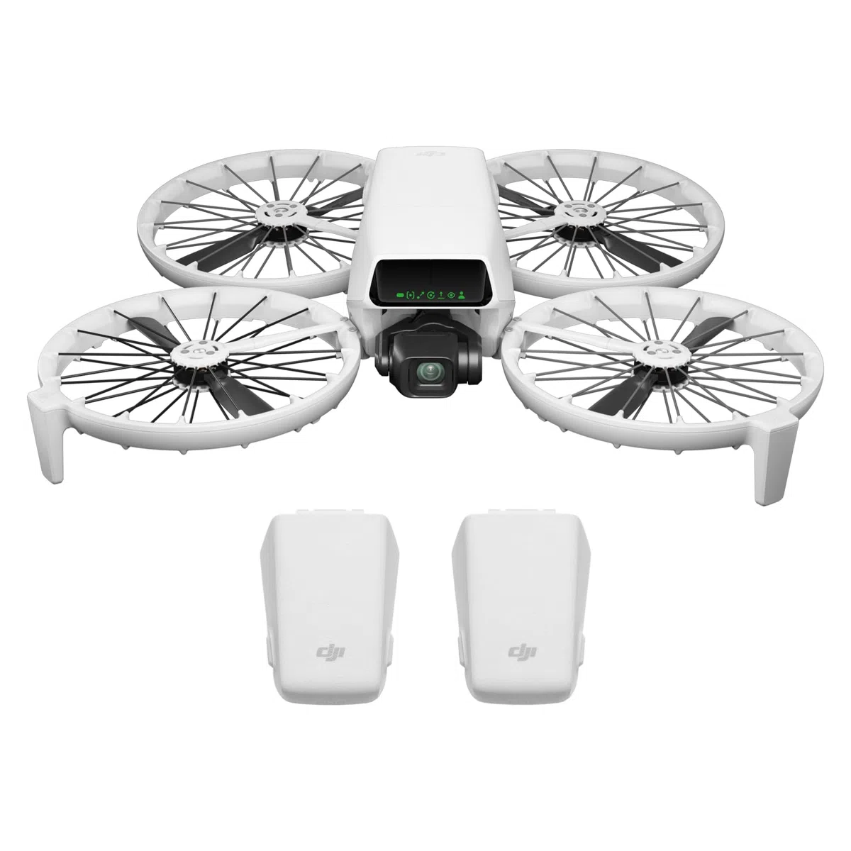 DJI Flip Combo Due batterie senza radiocomando con schermo, drone con fotocamera UHD 4K per adulti, decollo dal palmo della mano, ritorno automatico, volo intelligente, due batterie