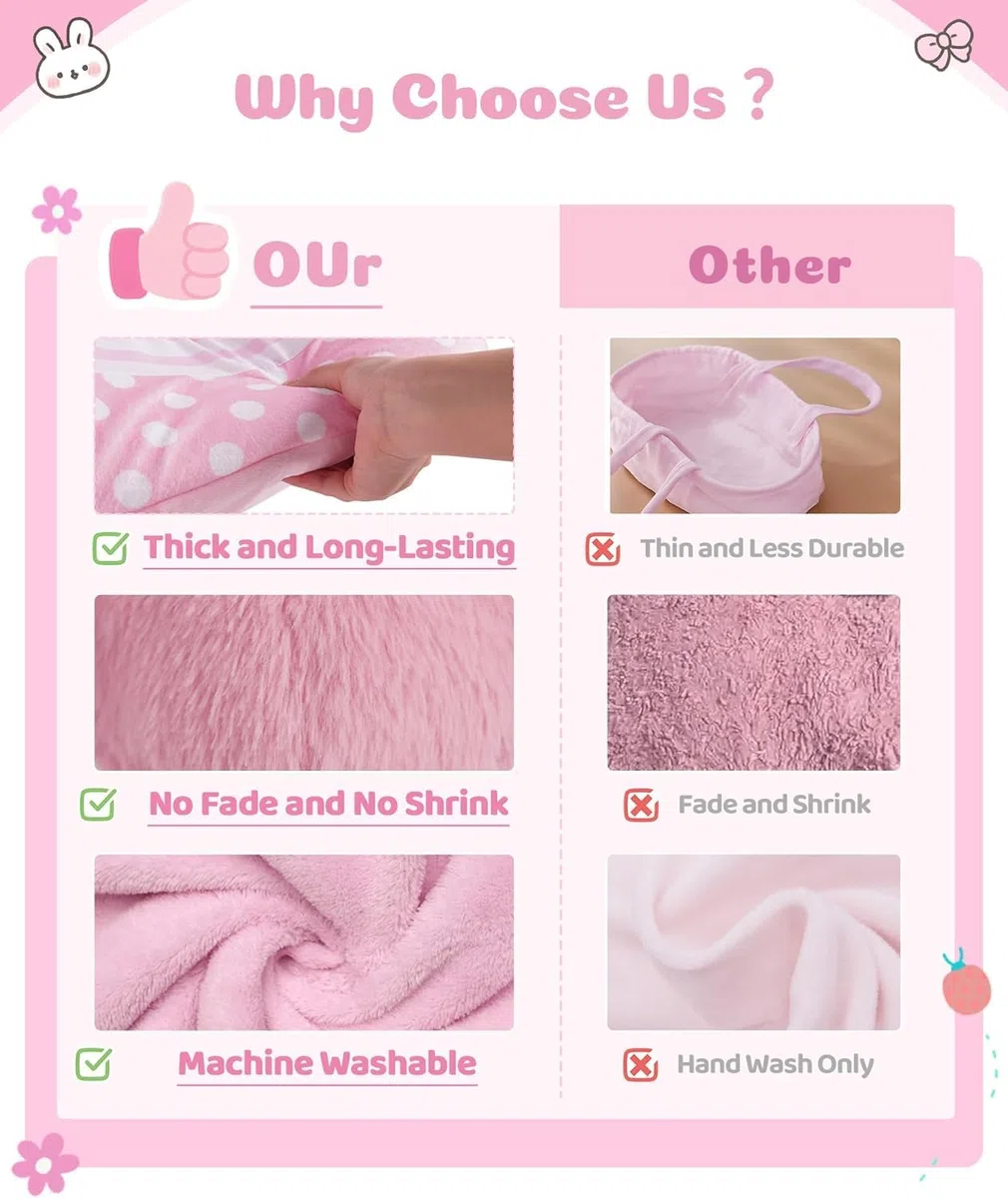 BABESIDE Vestiti per Rinato Bambino Bambole da 8 Pezzi con Culla Adatto a Bambole da 17-22 Pollici, Vestiti per Bambole, Accessori di Abbigliamento (rosa)