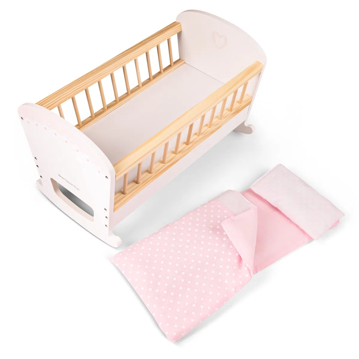 Seggiolone per Bambole in Legno Giocattolo per Bambini con Cuscino 43 cm