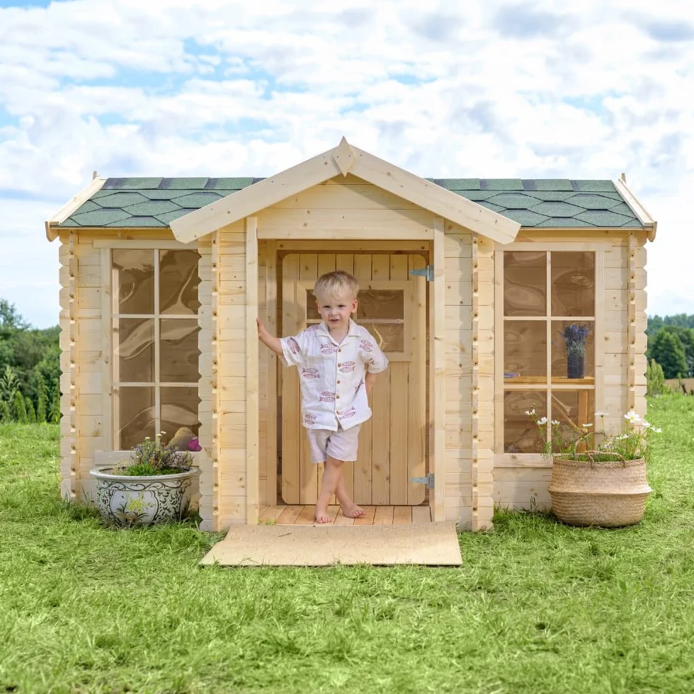 Casetta legno per bambini Timbela M520 L241xL187xA151cm 2,63m2