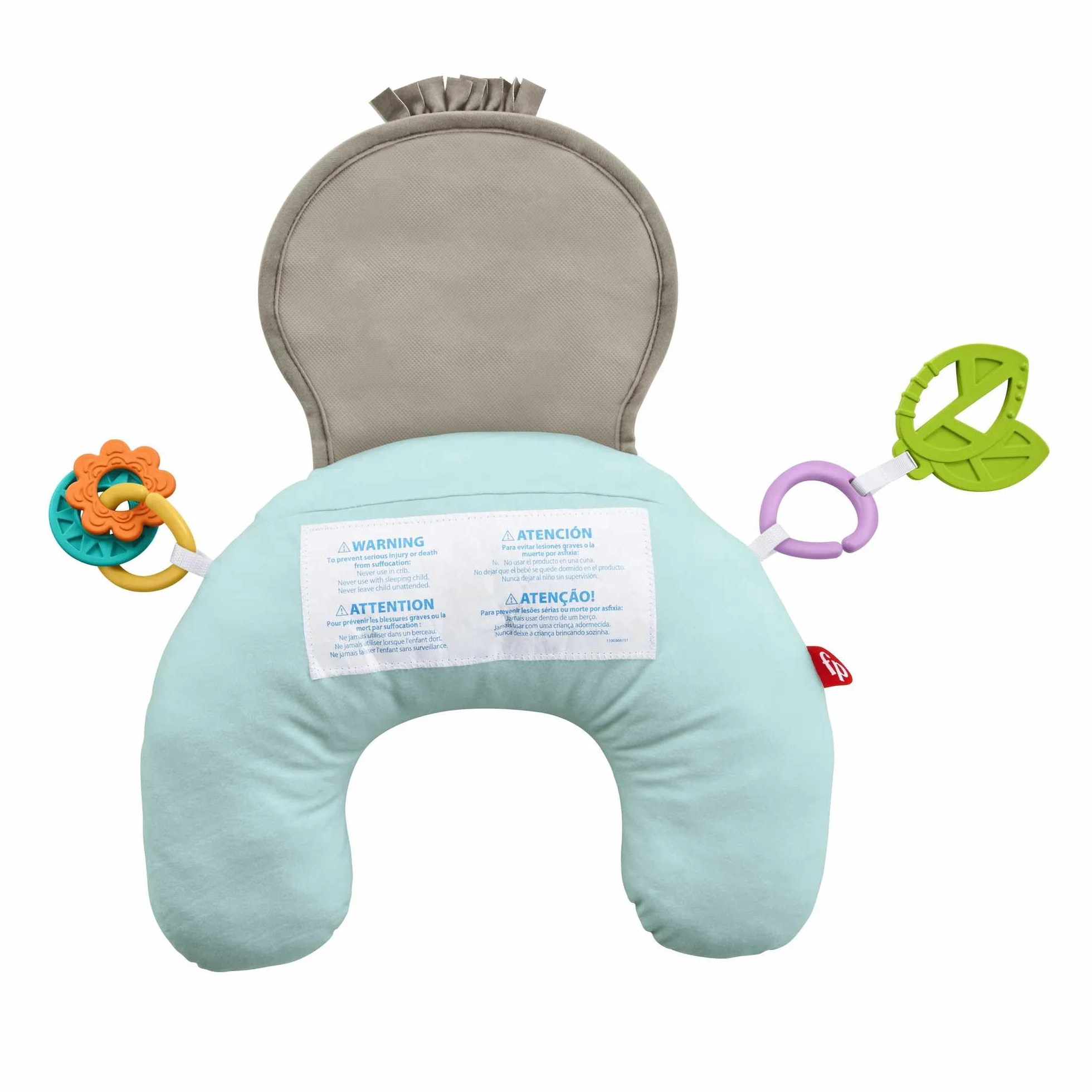 Fisher-Price Cuscino Bradipo Dolce Relax con 10 Minuti di Musica, Vibrazioni Calmanti e 2 Giocattoli, per Neonati 0+mesi, GRR01
