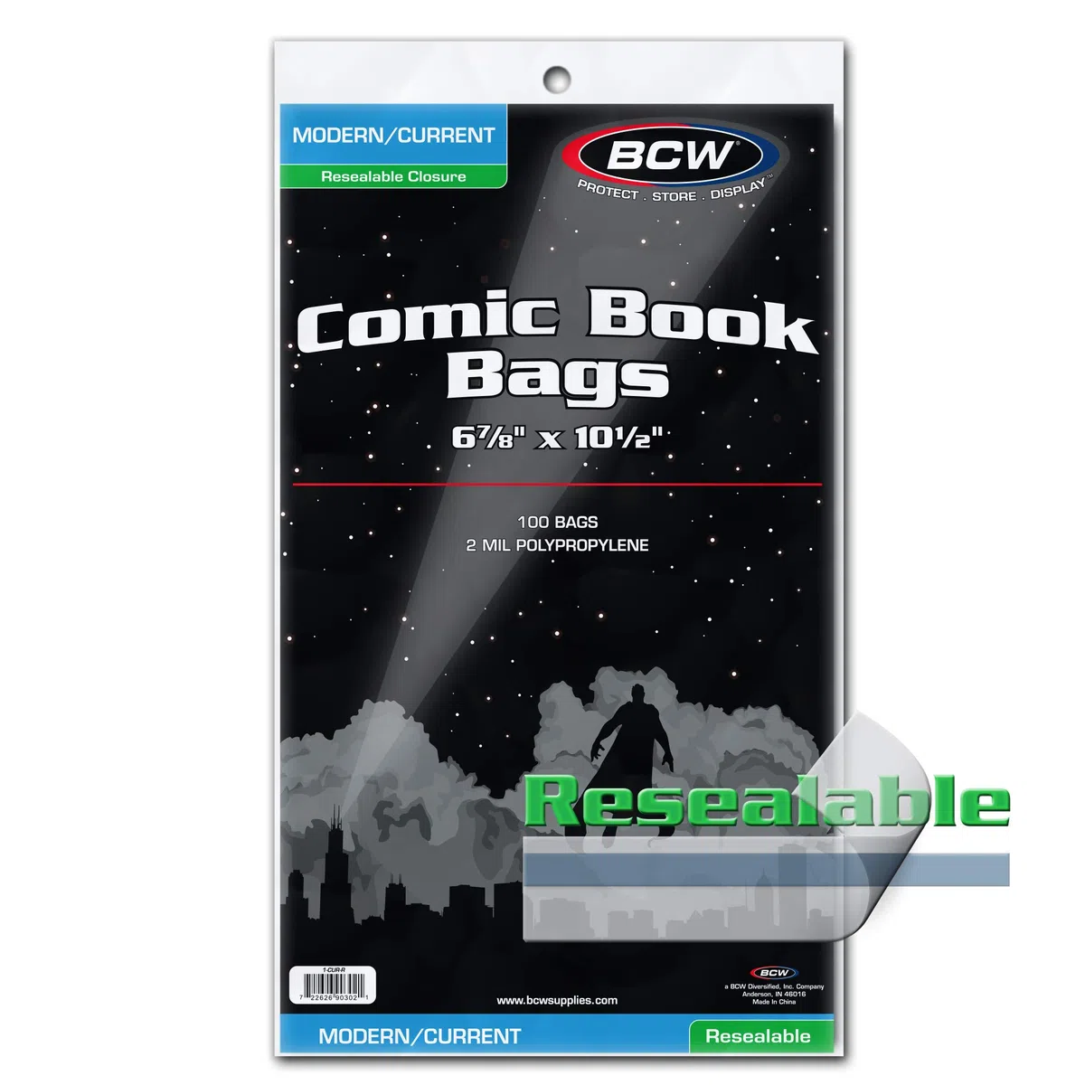 BCW Resealable Comic Book Bags 100 ct