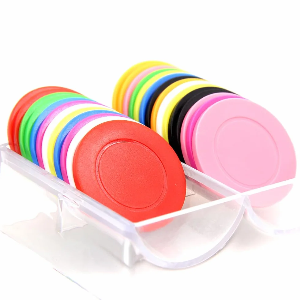 100 fiches da poker in plastica personalizzate, stampa con testo personalizzato, per Texas Hold'em Poker, club di carte o giochi di poker a tarda notte (stile 7)