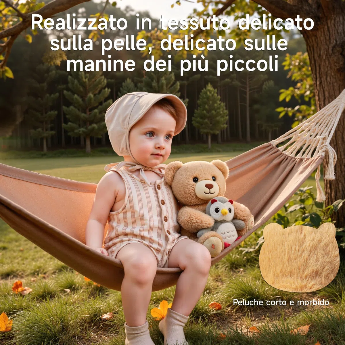 Orso Peluche Musicale Parlante Interattivo con Registra e Ripeti, Giocattolo Morbido per Bambini, Regalo per Neonati