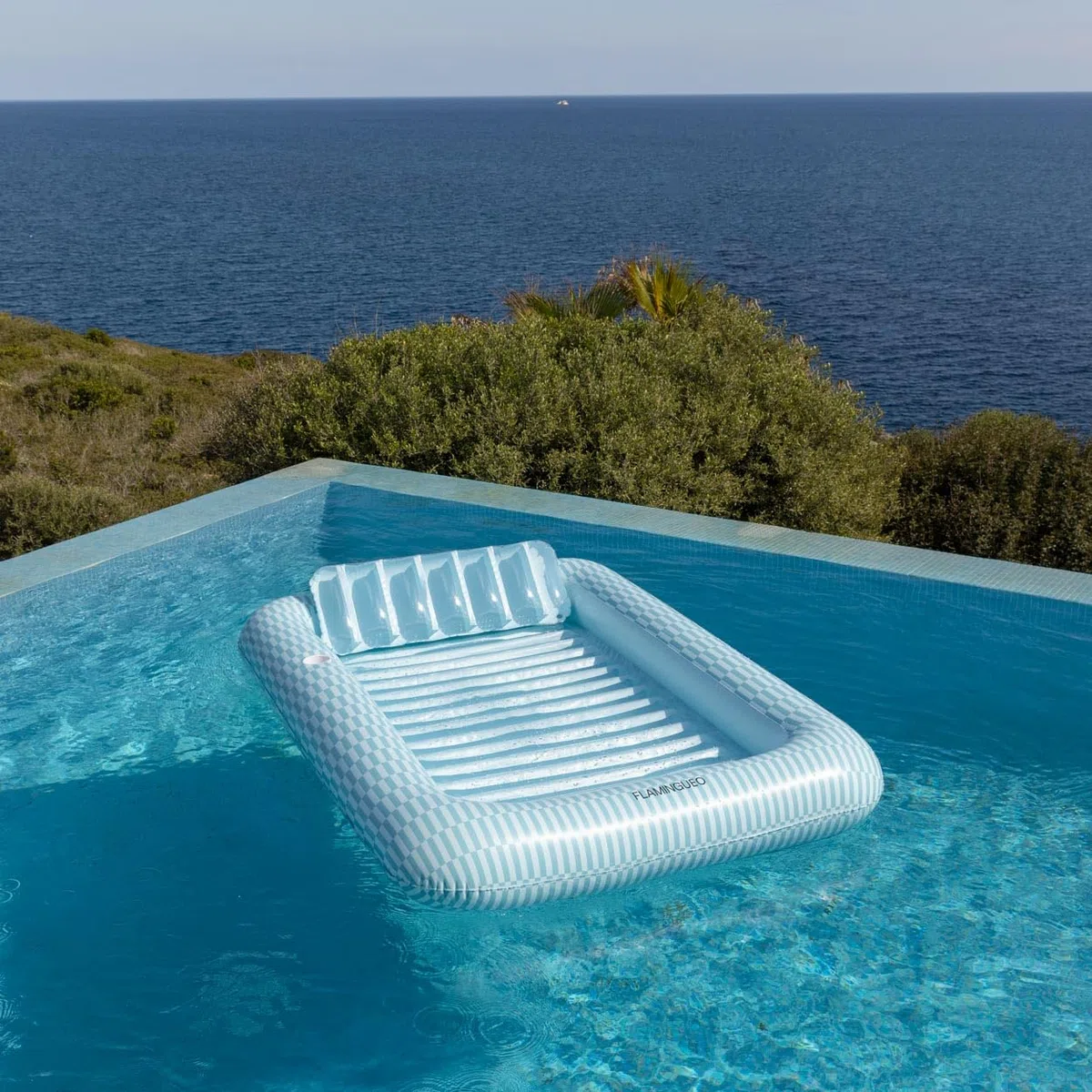 Flamingueo Materassino Gonfiabile - Gonfiabile Mare, Gonfiabili Piscina, Materassino Mare, Lettino Mare, Accessori Piscina (205 x 140 x 38 cm)