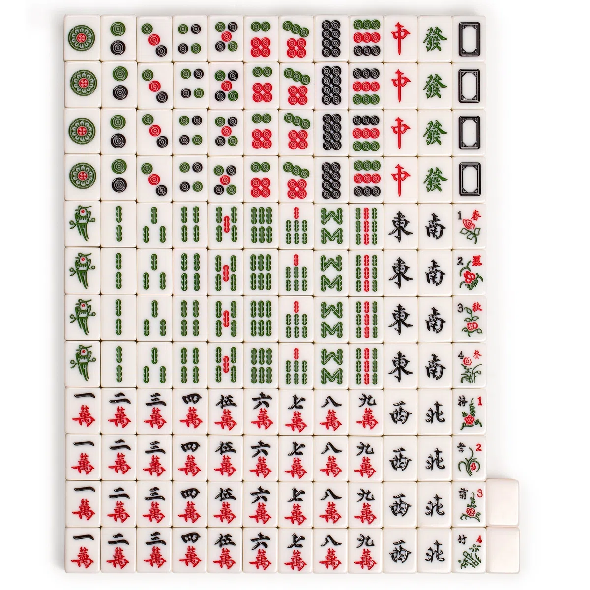 Yellow Mountain Imports Chinese Mahjong Game Set with Aluminum Case 146 Tiles