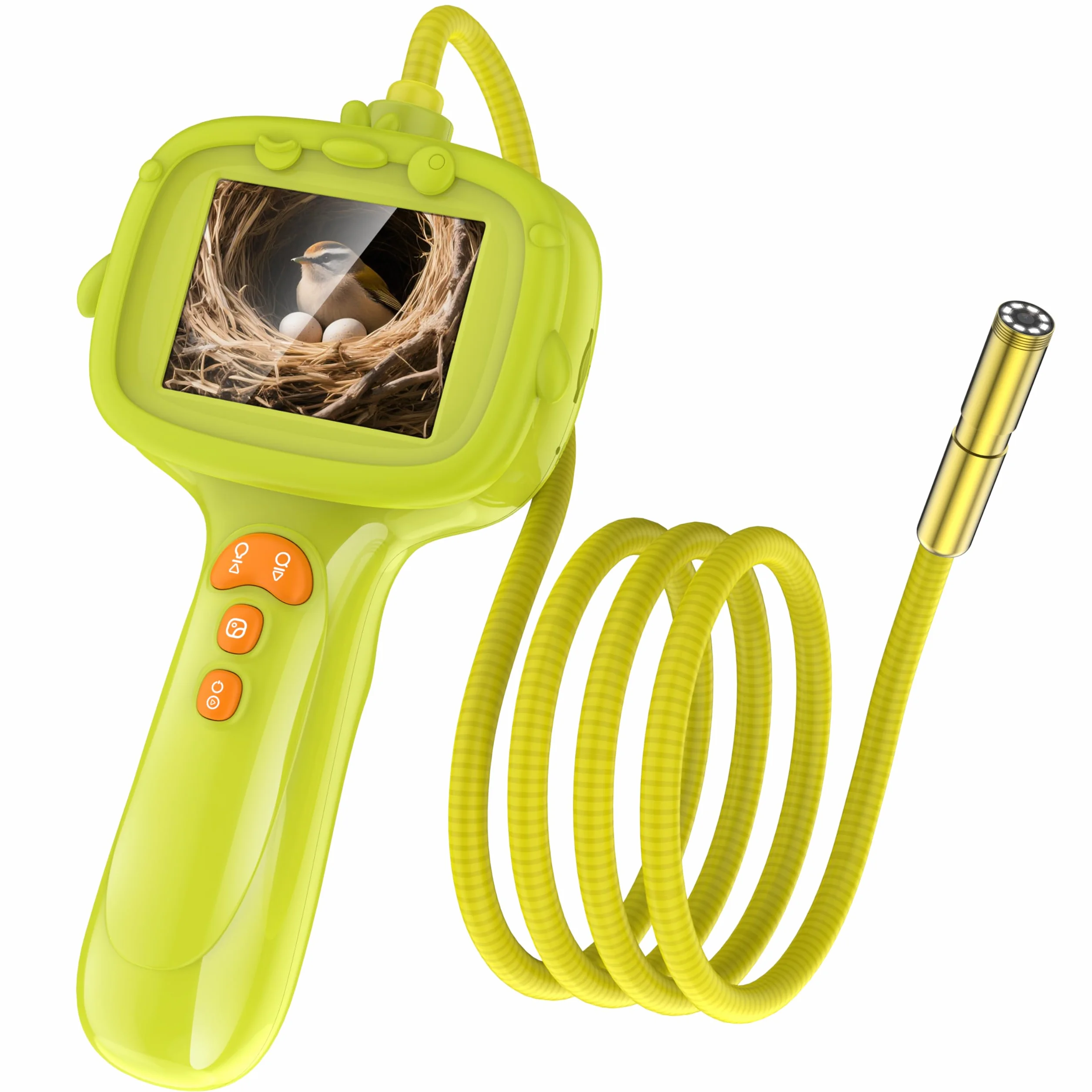 Endoscopio per bambini con luce, telecamera a serpente con boroscopio unico, giocattoli educativi scientifici per regali di compleanno di Natale per bambini di 3 4 5 6 7 8 9 10 anni