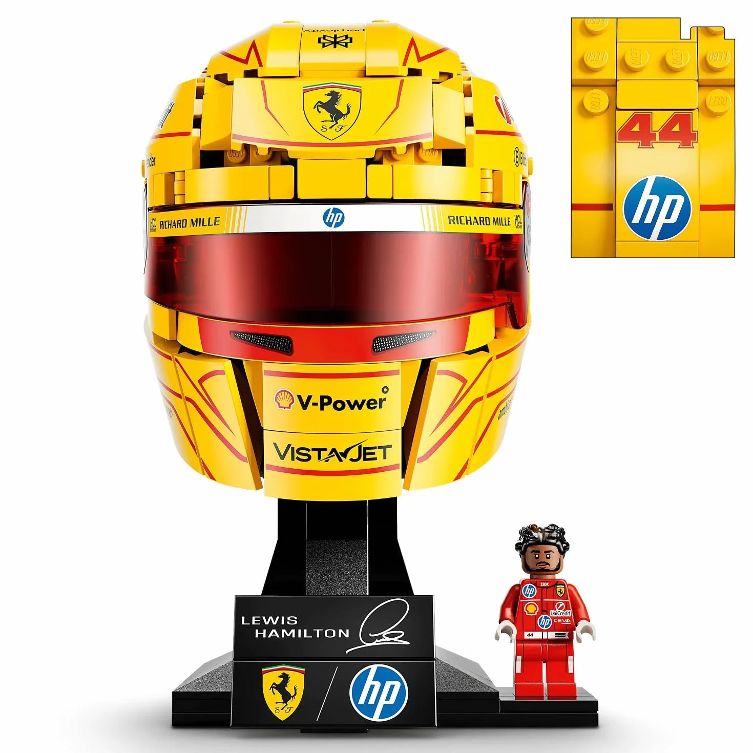 LEGO 43022 Scuderia Ferrari HP Lewis Hamilton Helmet Display Model Kit