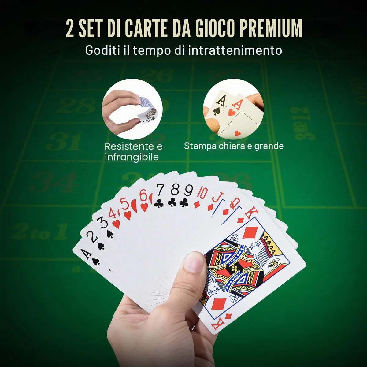 VEVOR Set Poker 500 Pezzi Valigetta Alluminio Fiches Carte Bottoni Dadi Texas Hold'em Blackjack