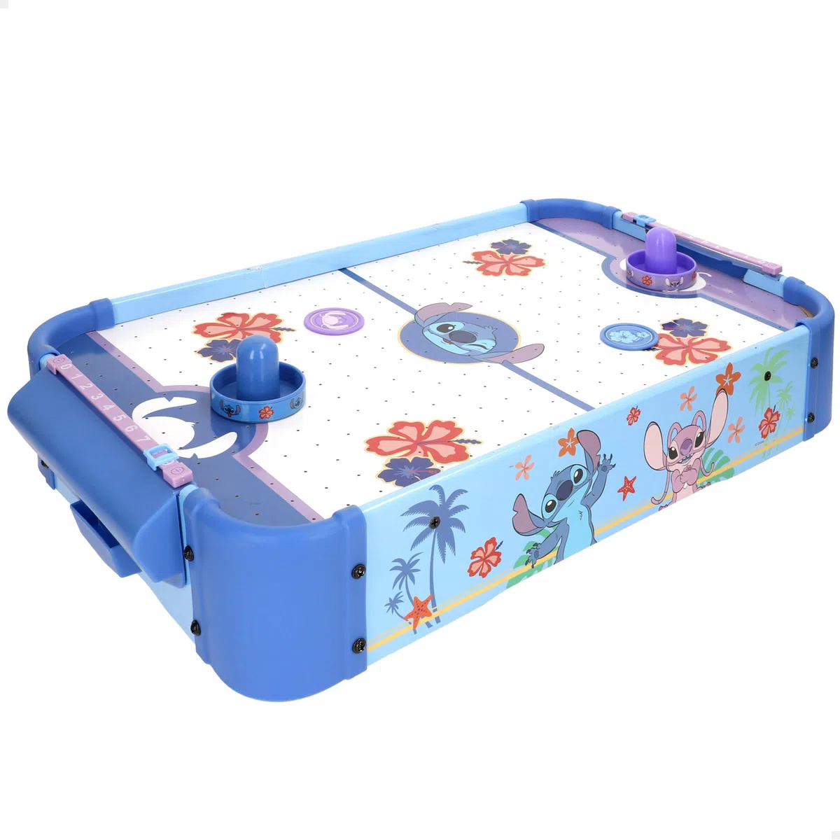 ColorBaby Disney Stitch Air Hockey Table 53x31x9 cm with 2 Paddles and 2 Discs