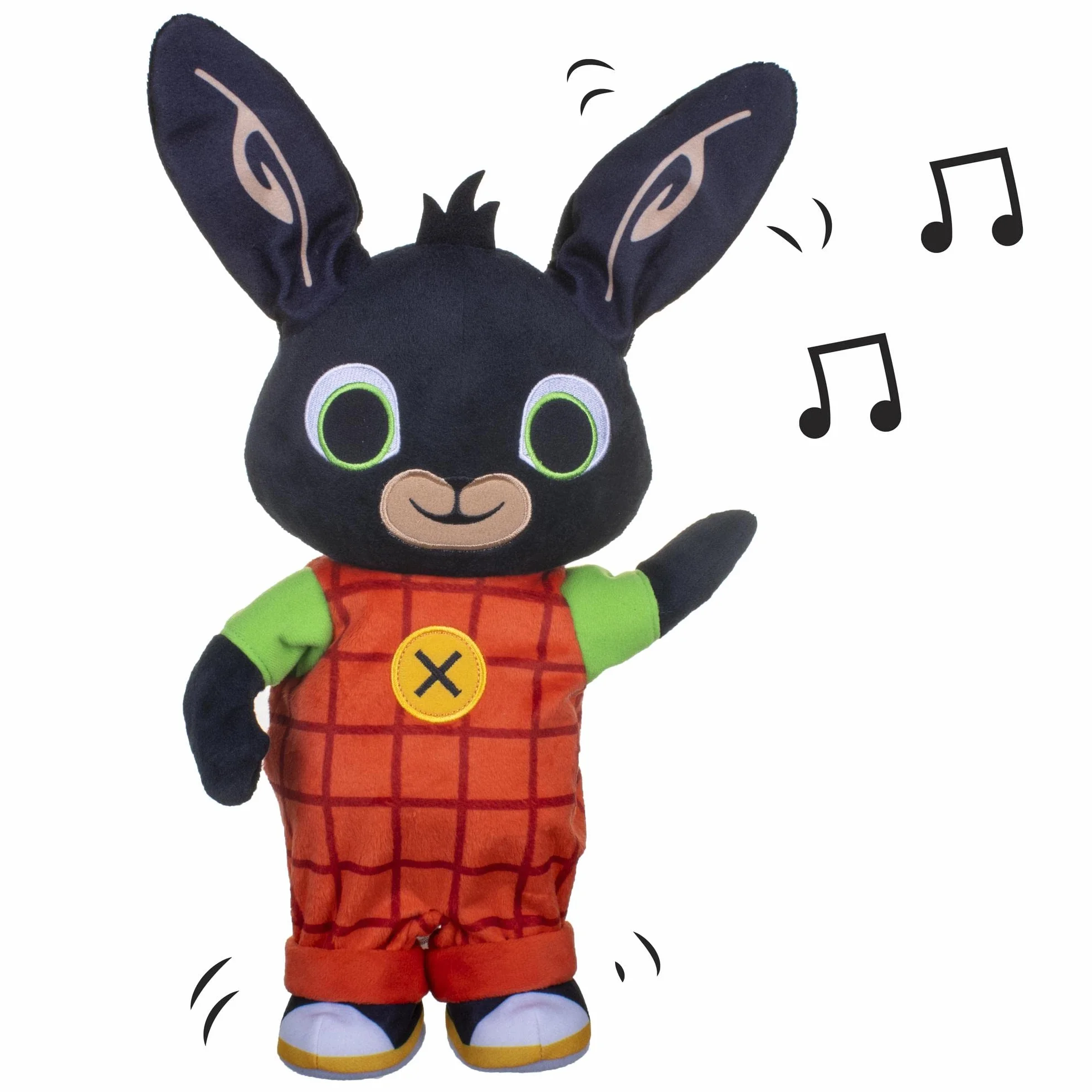 Giochi Preziosi Bing - Peluche 36 cm Parla e Danza, Premi la Manina per Attivare la Musica, con Gioco delle Statuine Musicali, con 4 musiche diverse, dai 18 Mesi, BNG33000, Multicolore