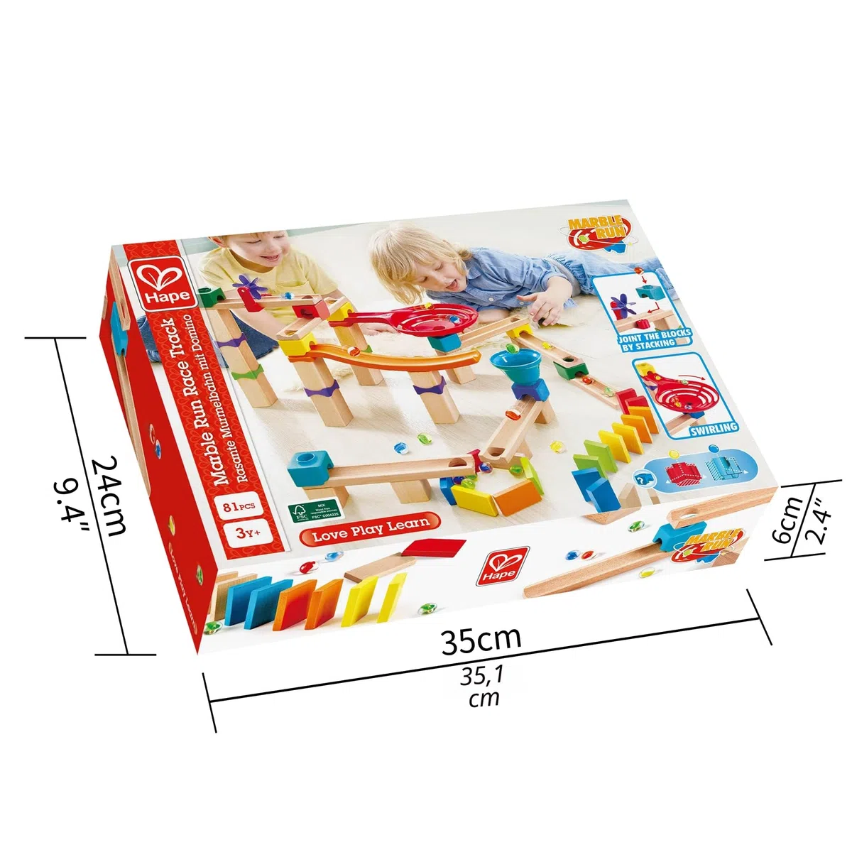 Hape Pista per Biglie Base – Set da 50 Pezzi