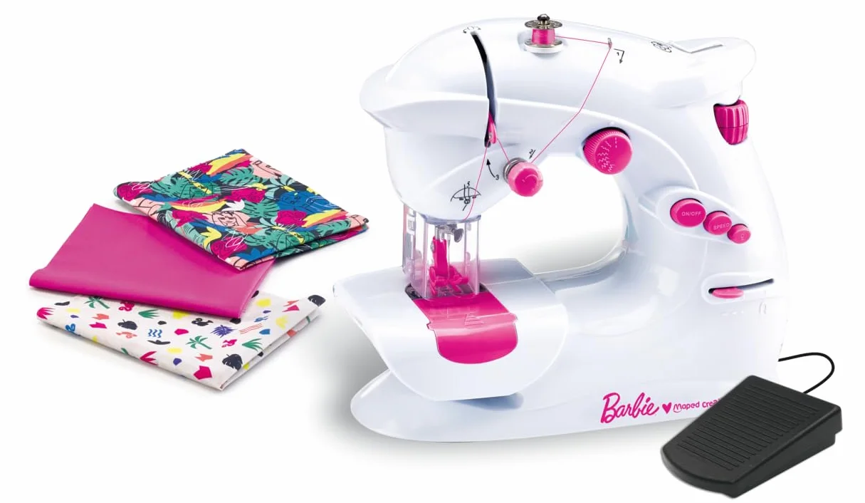 Maped Creativ Barbie Workshop di cucito fai da te per bambini Set completo per 4 progetti di moda - 8 anni in su
