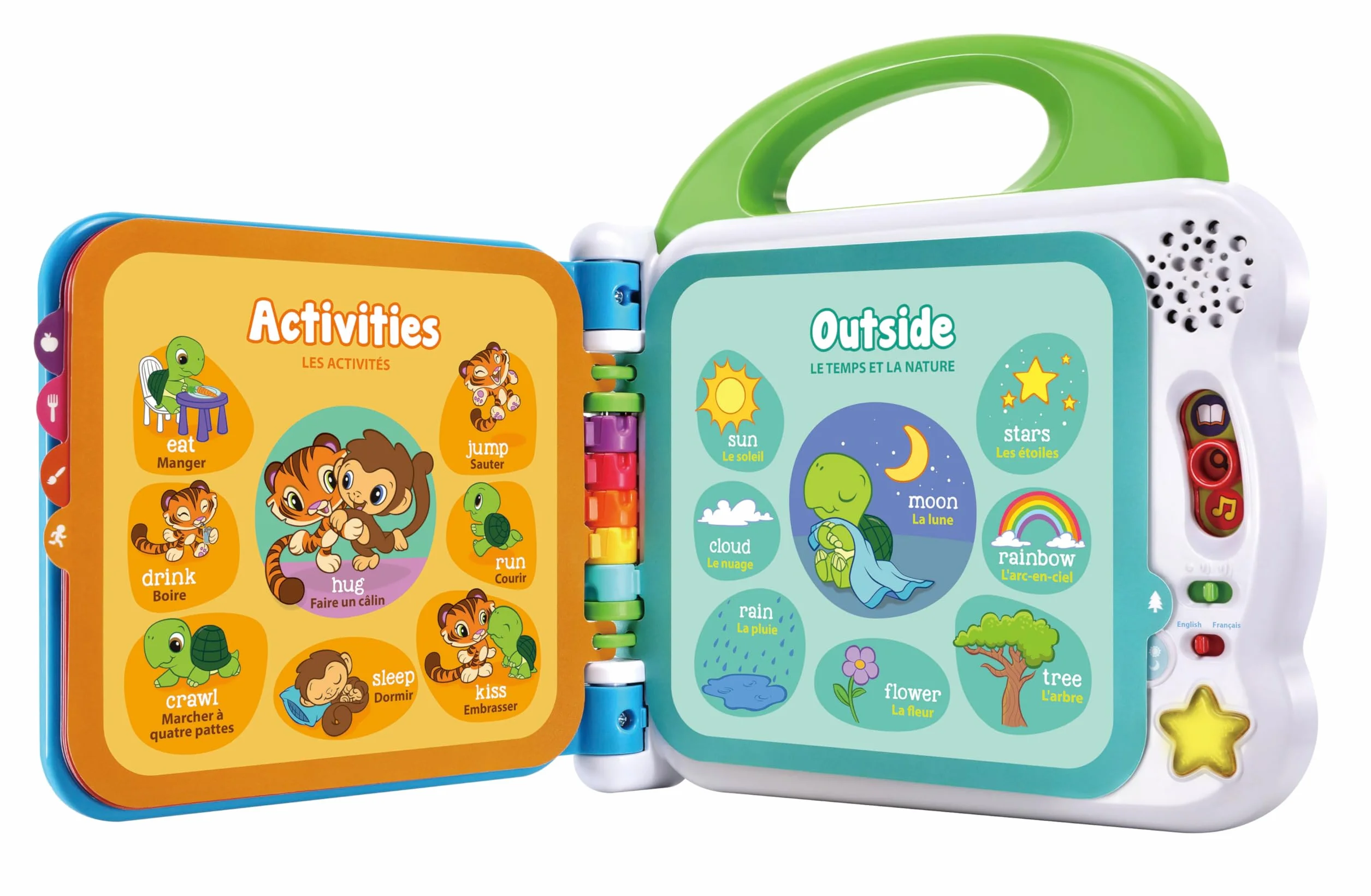 Leapfrog Learning Friends - Libro per bambini con 100 parole, giocattolo educativo e interattivo bilingue | Libro per bambini e bambine di 1, 2, 3, 4+ anni, versione inglese