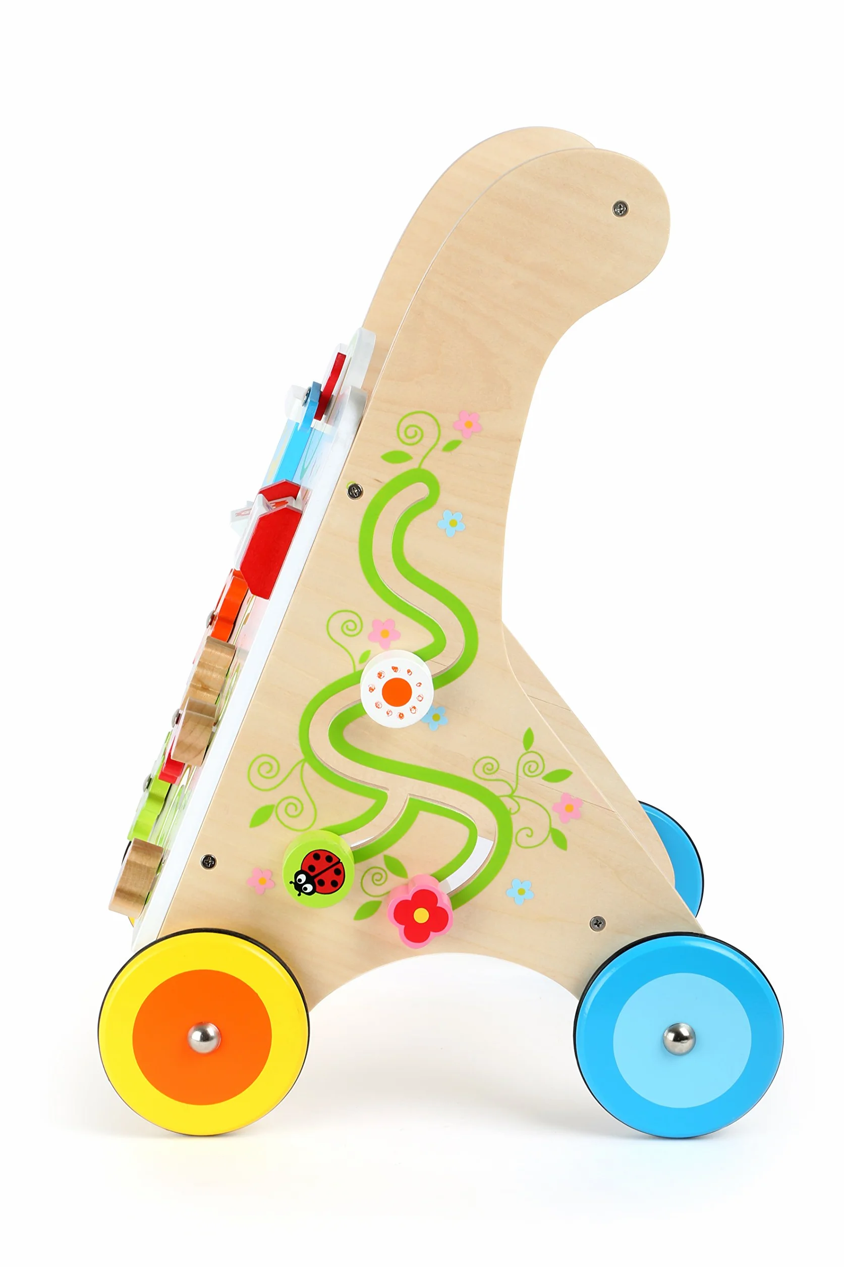 Small Foot Company Carrello Primi Passi in Legno Stabile, 10745
