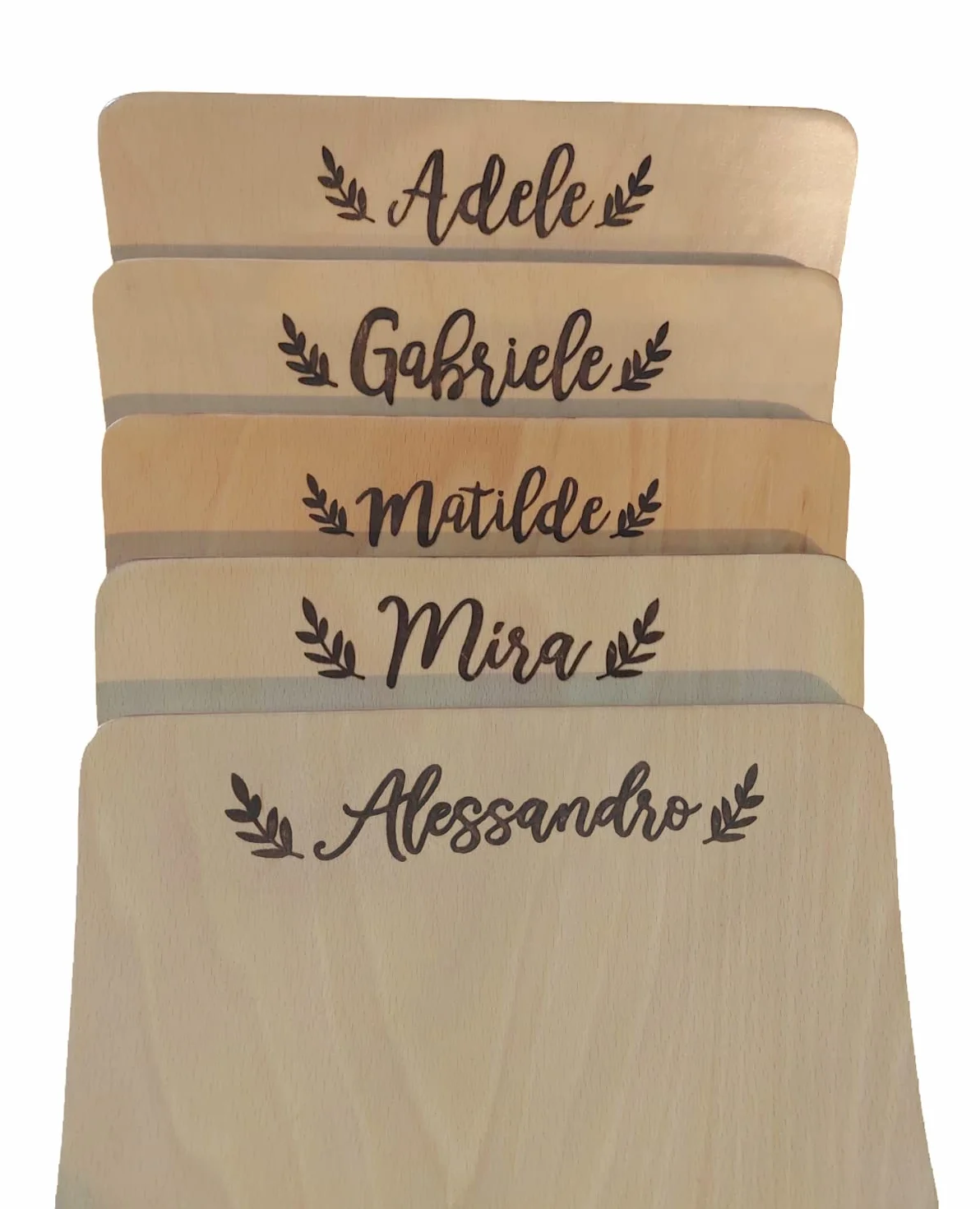 Handmade Balance Board Montessori personalizzata con nome bambino inciso al laser, Tavola Curva in legno 80x30 cm Tavoletta D'equilibrio per Bambini