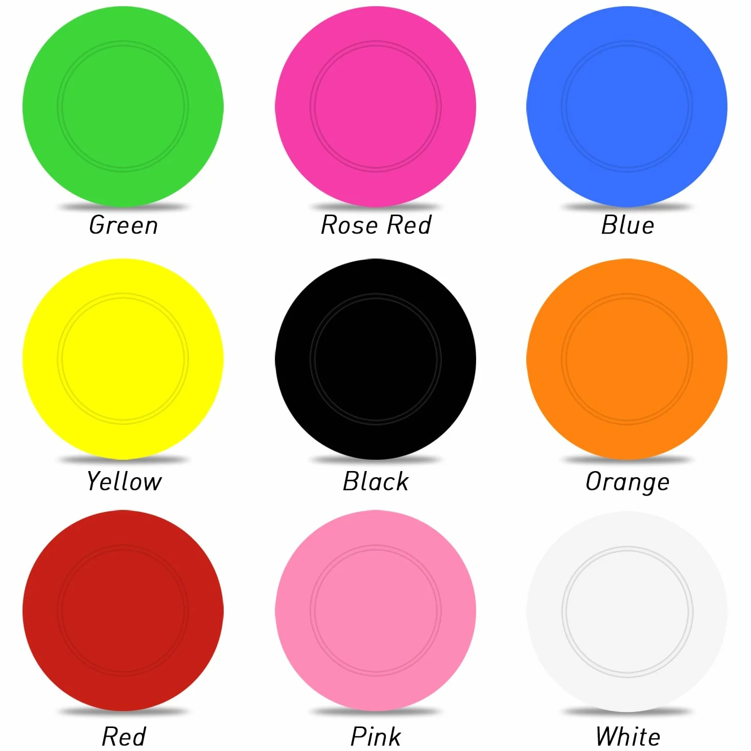 100 fiches da poker in plastica personalizzate, stampa con testo personalizzato, per Texas Hold'em Poker, club di carte o giochi di poker a tarda notte (stile 7)