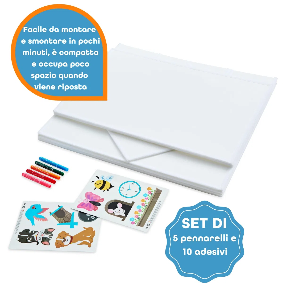 ImagiNew Playhome Casetta da colorare e cancellare da giardino con pennarelli lavabili Giochi per bambini 3 4 5 6 anni