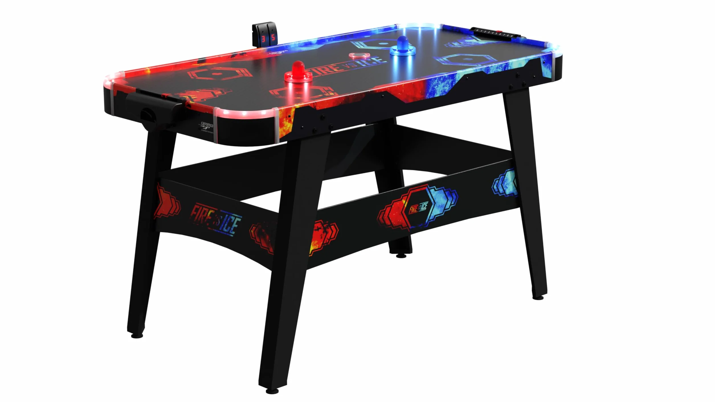 Carromco Airhockey Fire Vs Ice Air Hockey Nero Taglia Unica