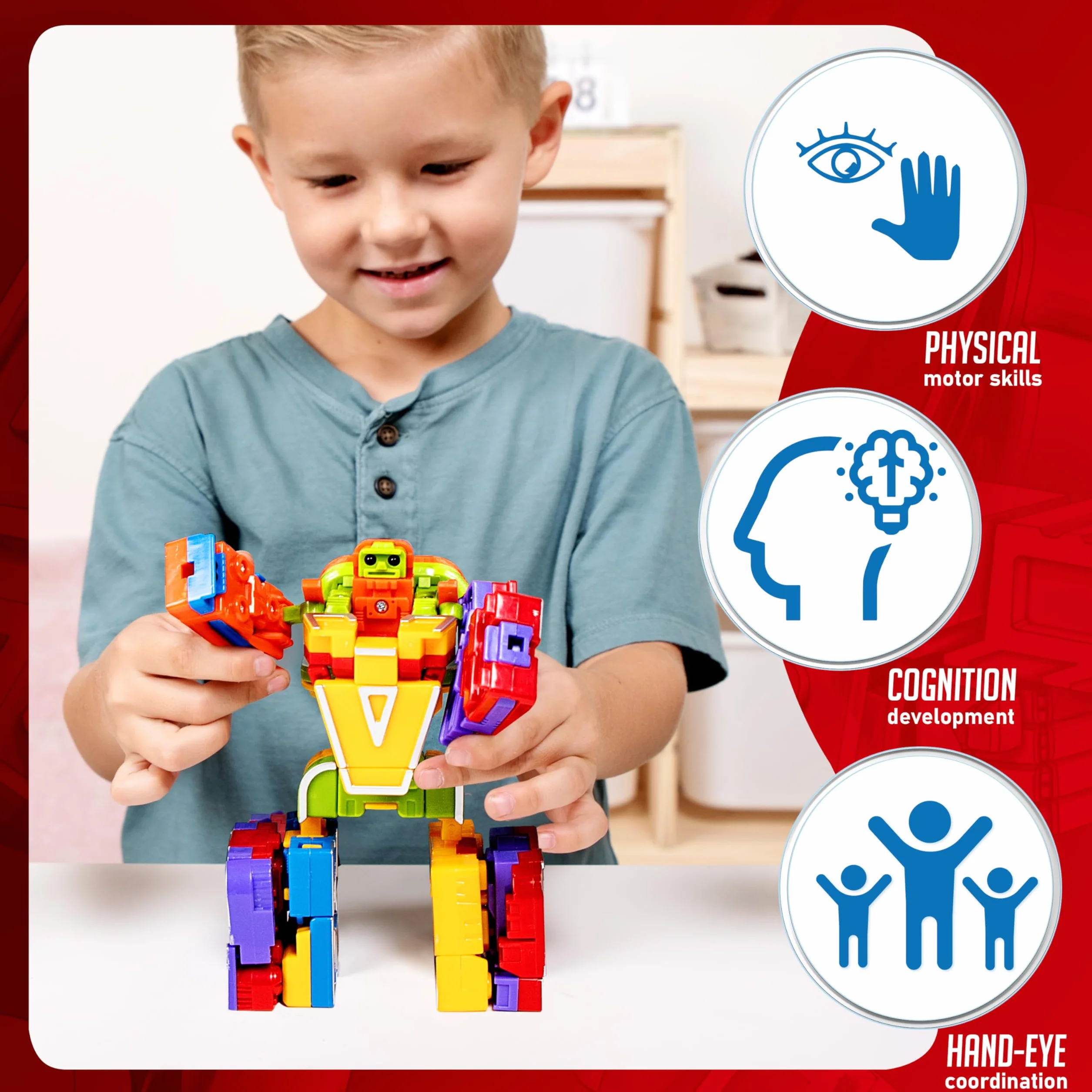 JOYIN 26 Letrabots Alfabeto Lettera Robot Giocattolo per Bambini Letra Bots Educativo Festa di Compleanno Giocattolo per l'Educazione Pre-Scolastica