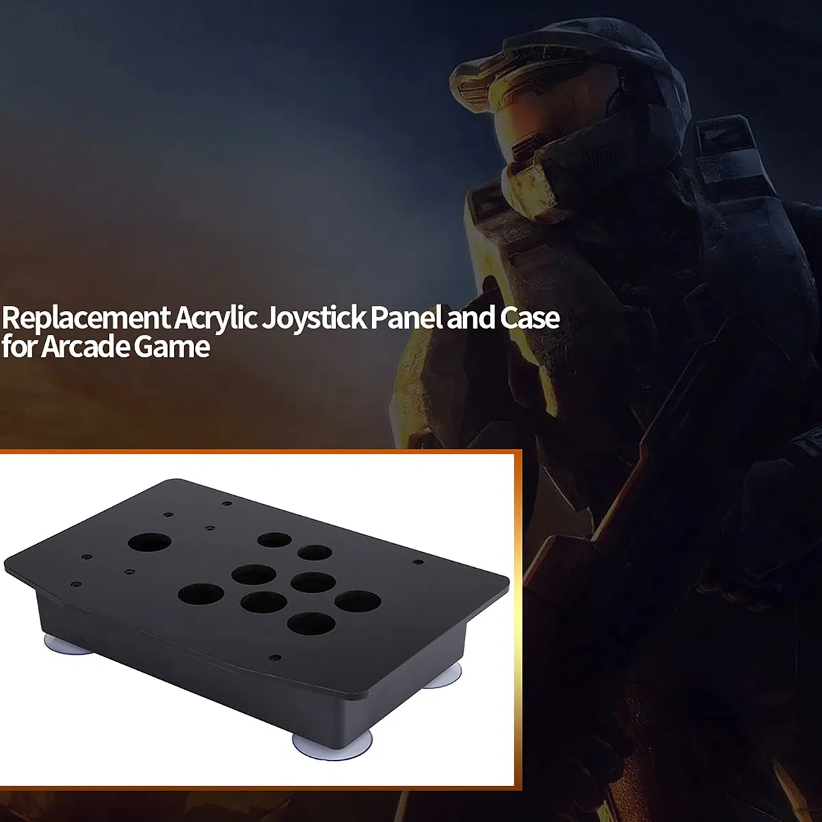 Pannello Acrilico Custodia Kit Fai da Te Ricambio per Macchine da Gioco Arcade Nero