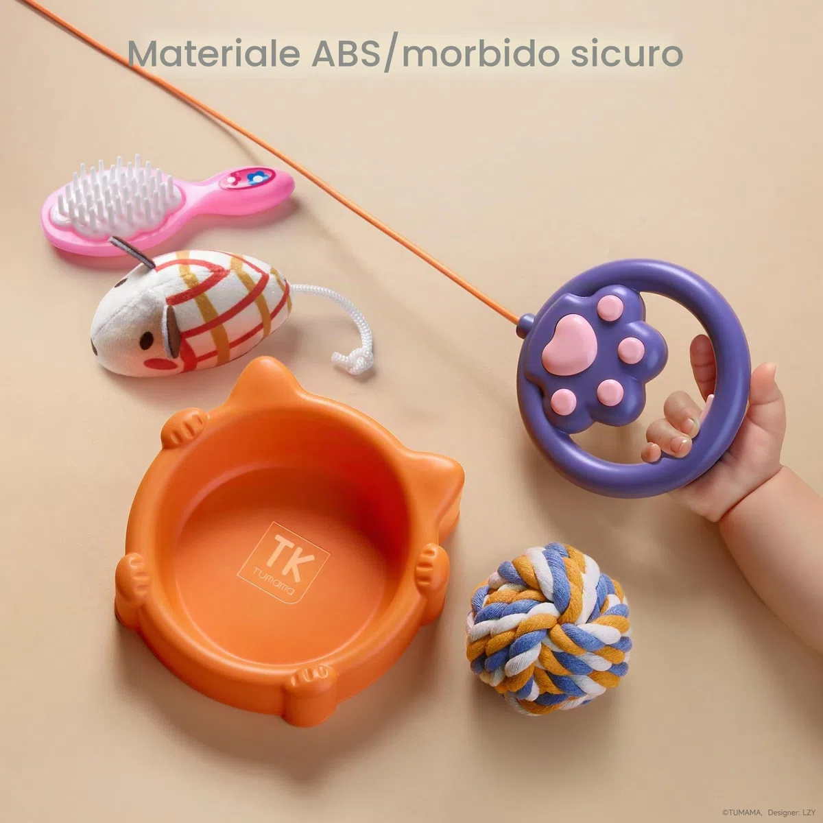 Giocattolo interattivo per gatti elettronico con telecomando peluche per bambini