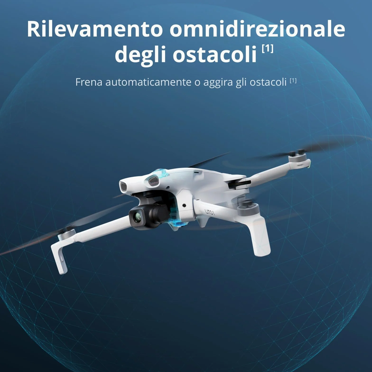 DJI Lito 1 Combo Due Batterie con DJI RC-N3, drone con fotocamera 4K per principianti, rilevamento degli ostacoli, ActiveTrack, video 4K e immagini 8K, leggero per adulti, trasmissione video 15 km, C0