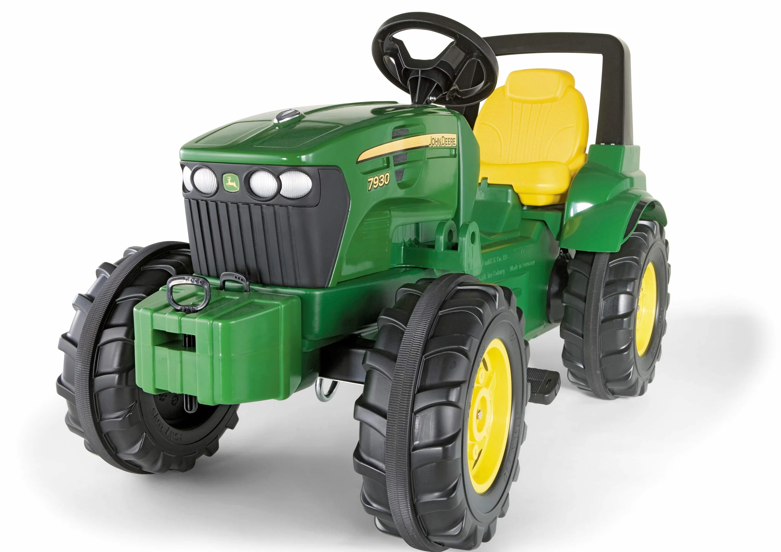Rolly Toys rollyFarmtrac John Deere 7930 veicolo a pedali per bambini con sollevatore anteriore e posteriore