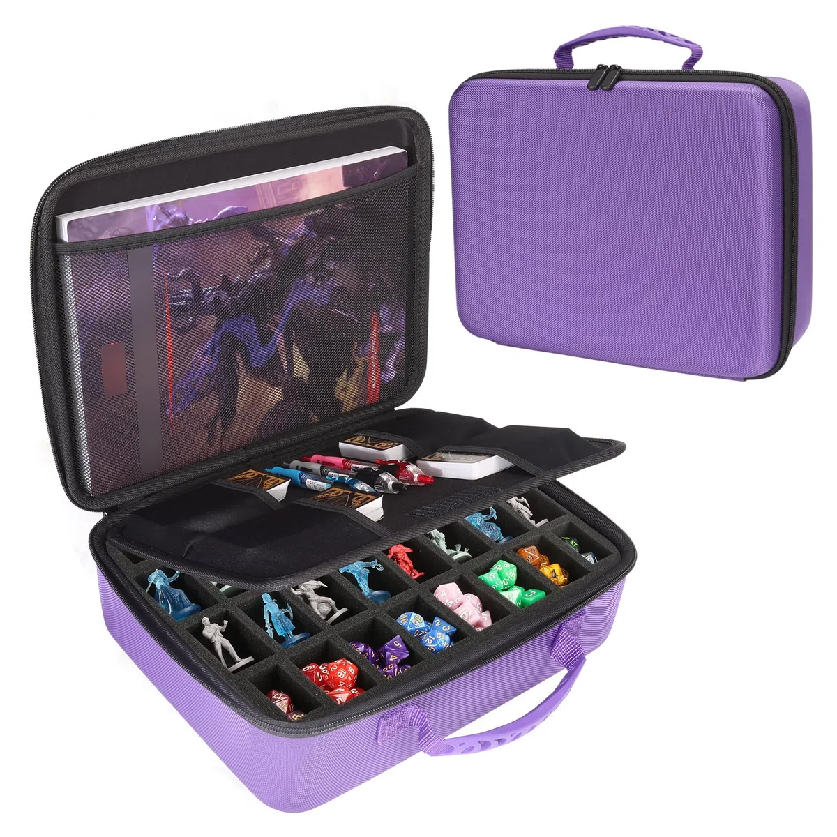 Borsa da viaggio per miniature Dungeons and Dragons DND custodia dadi set