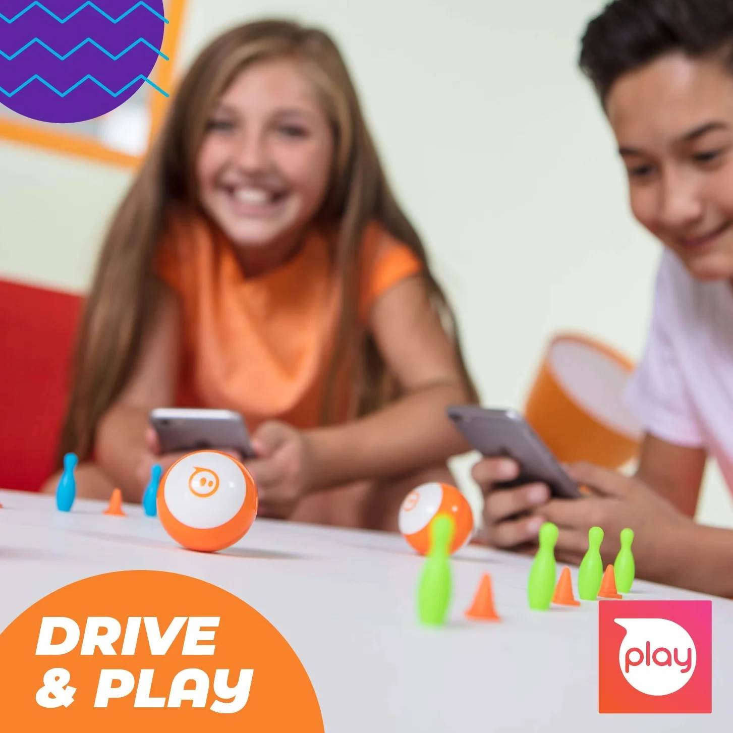 Sphero Mini Sfera Robot comandabile via App, luci LED incluse, portata Bluetooth fino a 10 metri, compatibile iOS e Android, Rosso…