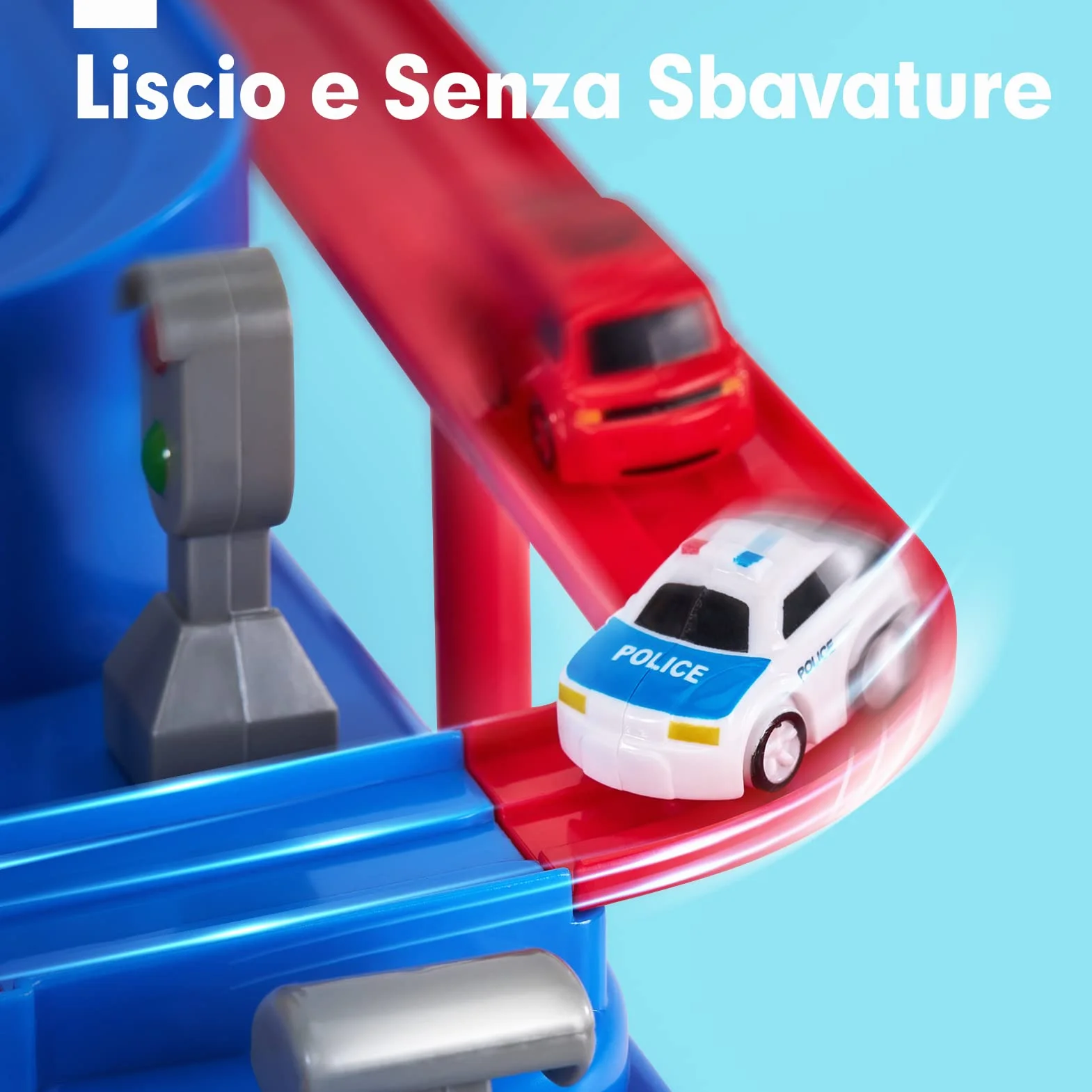 hahaland Pista Macchinine Giochi Bambini 2 3 4 anni - Set di Piste da Corsa Gioco di Avventura in Auto Macchinine per Bambino Regalo 2 3 4 5 6 anni Maschio
