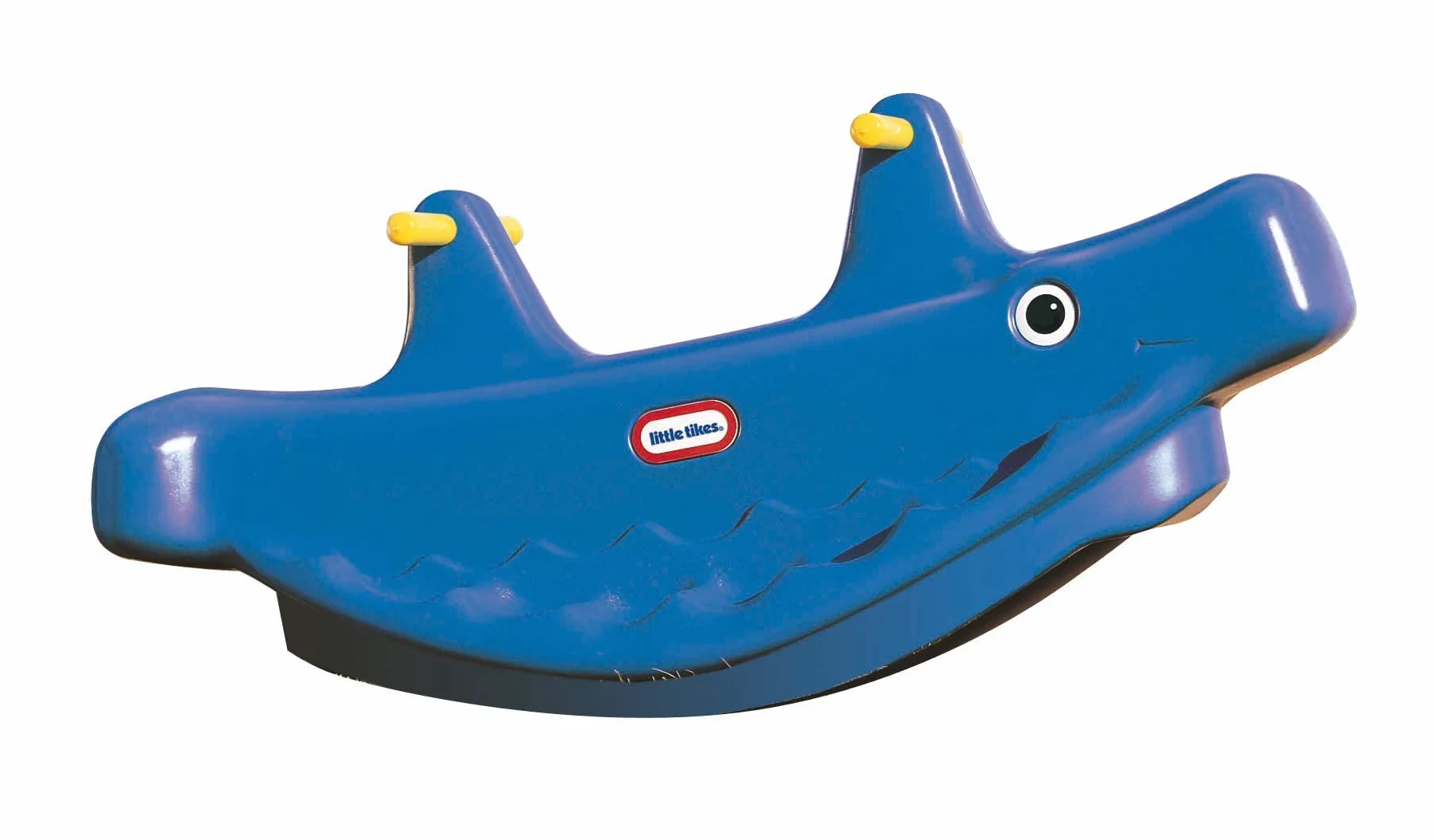 Little Tikes Balena a Dondolo Gioca Attivo per Bambini, Maniglie Facili da Afferrare e Sedile Stabile, Sicuro, Fino a 3 Bambini, Struttura Resistente, Blu