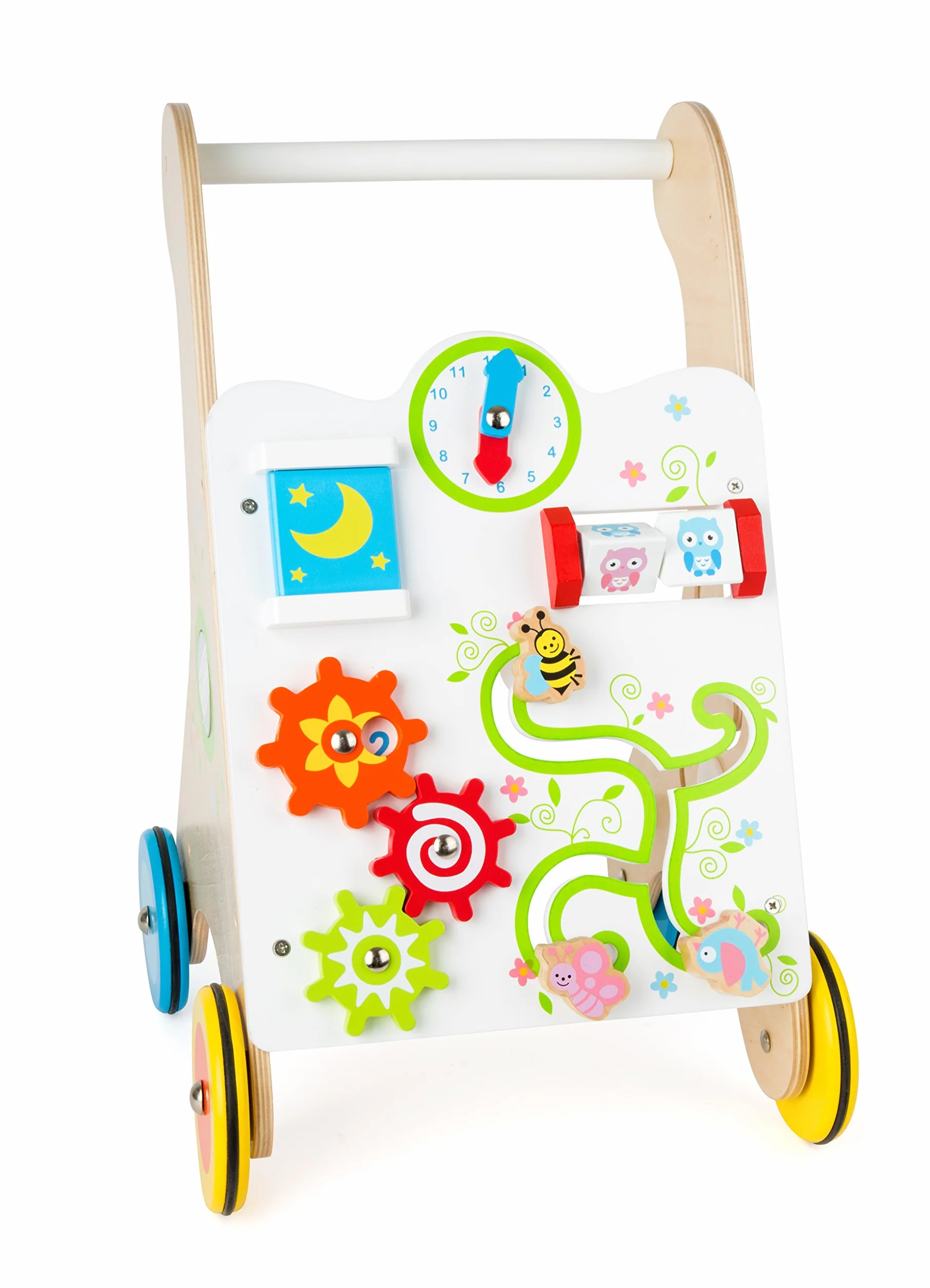 Small Foot Company Carrello Primi Passi in Legno Stabile, 10745
