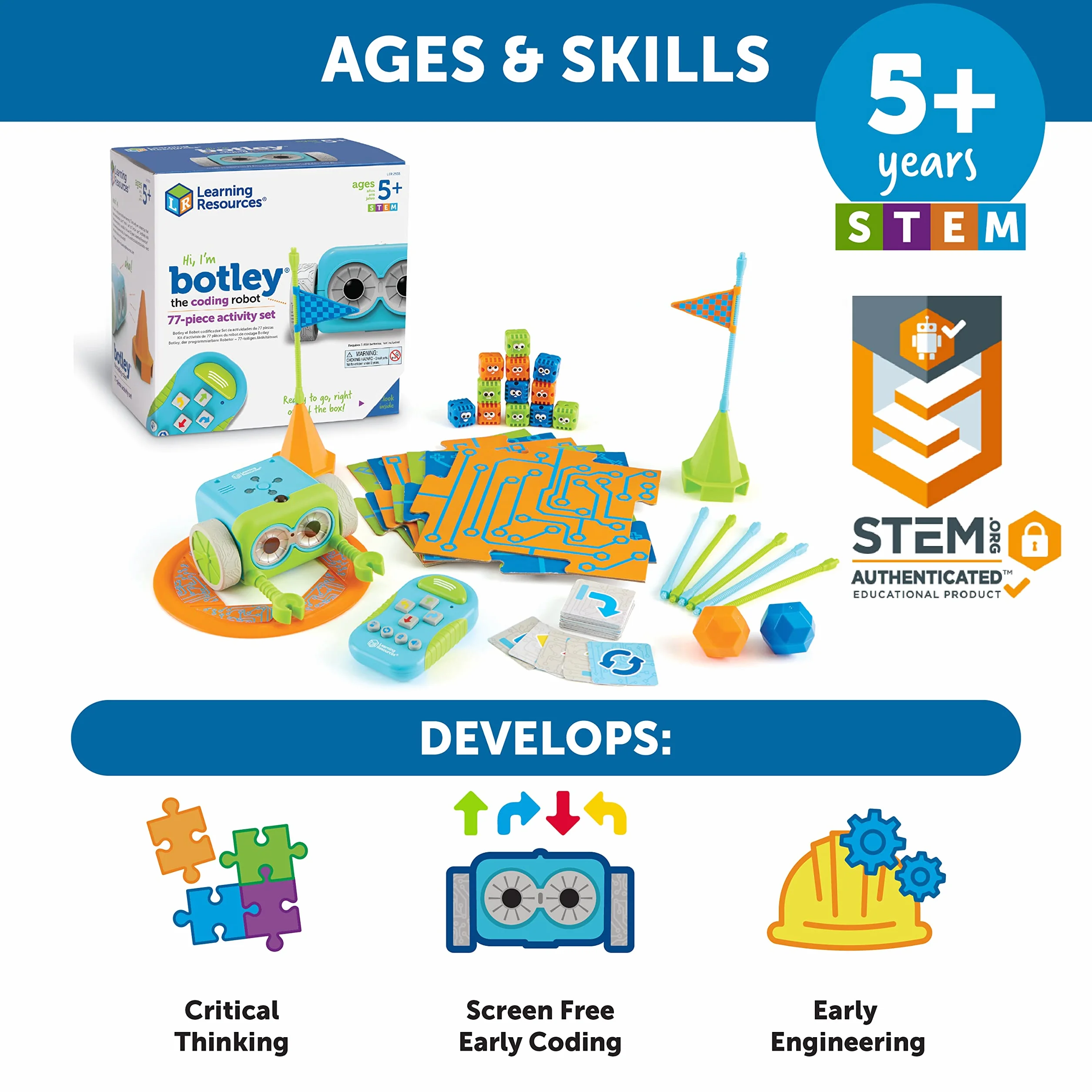 Learning Resources Set di attività con Il Robot programmabile Botley