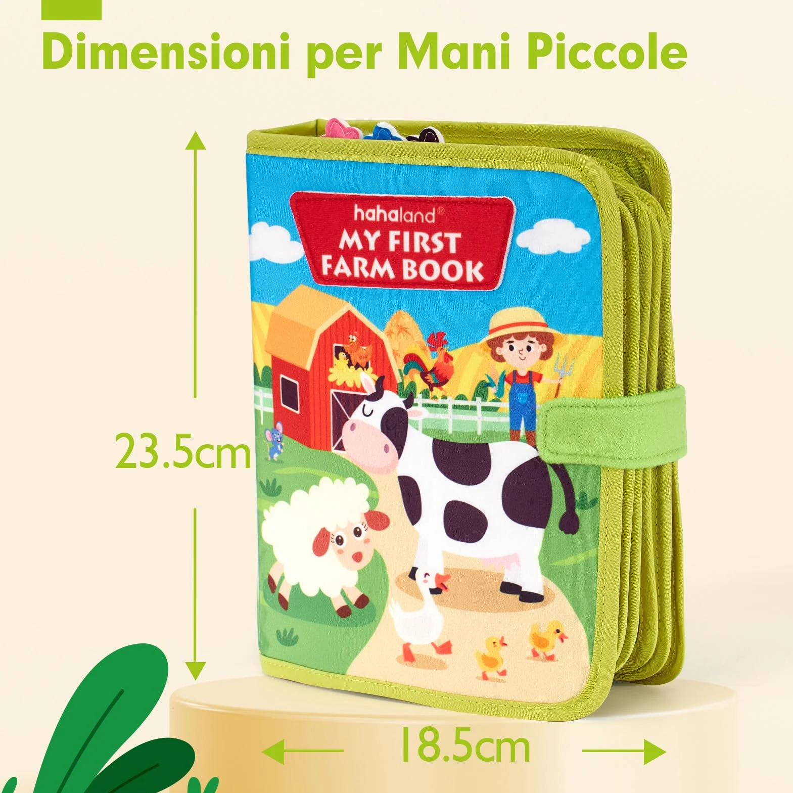 hahaland Busy Board Montessori Libro Interattivo 1 Anno - Quiet Book Sensoriale Educativo - Giochi Montessori 1 2 3 Anni Tavolo Pannello di Feltro attività Valigetta Didattici Regalo Bimbo