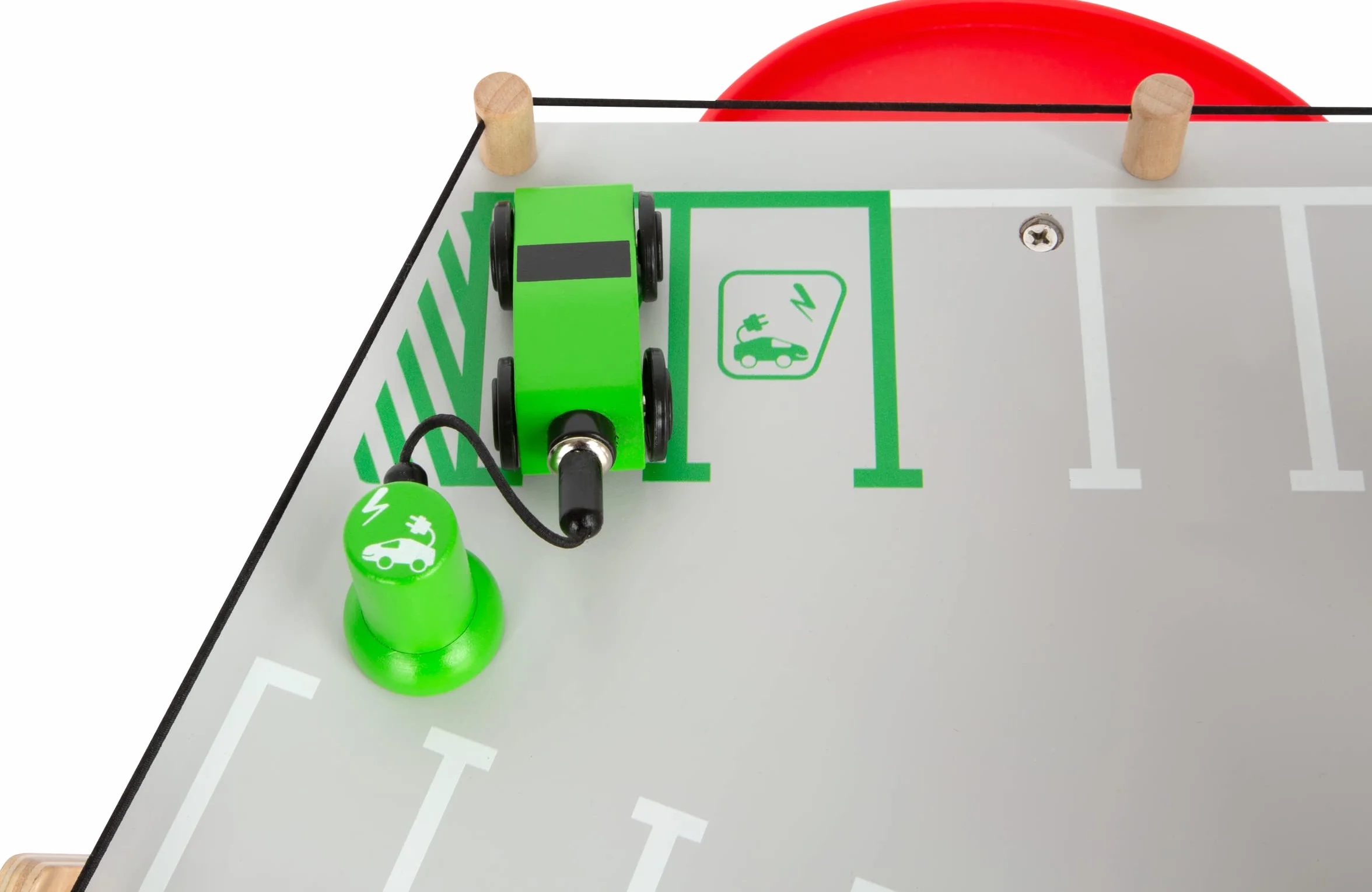 small foot Autosilo Premium, su tre piani con rampa, incl. 2 auto, parcheggio in legno per bambini, 11676