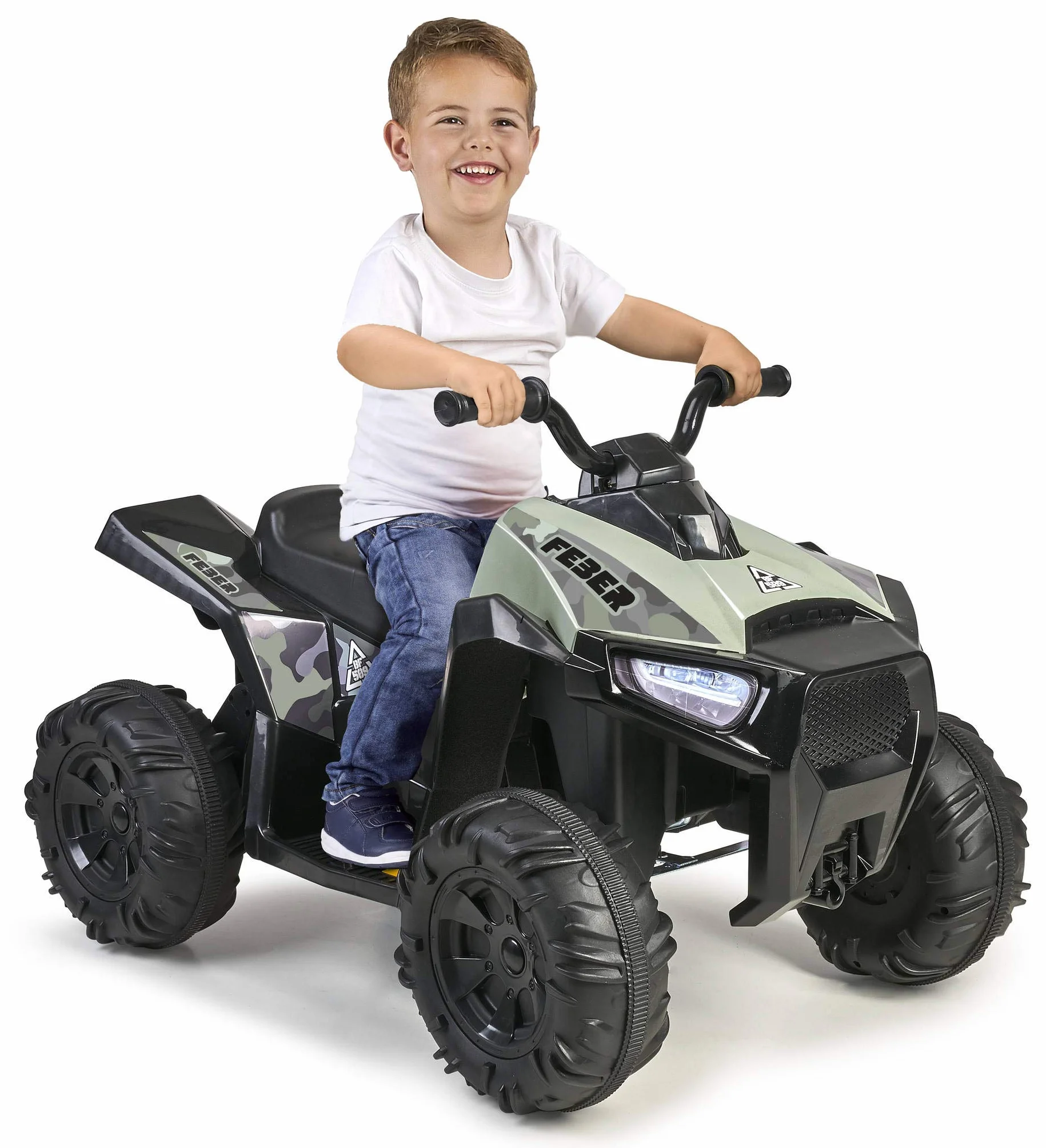FEBER Quad Boxer 12V samochód elektryczny z ru 5 km/h dla dzieci od 3 lat