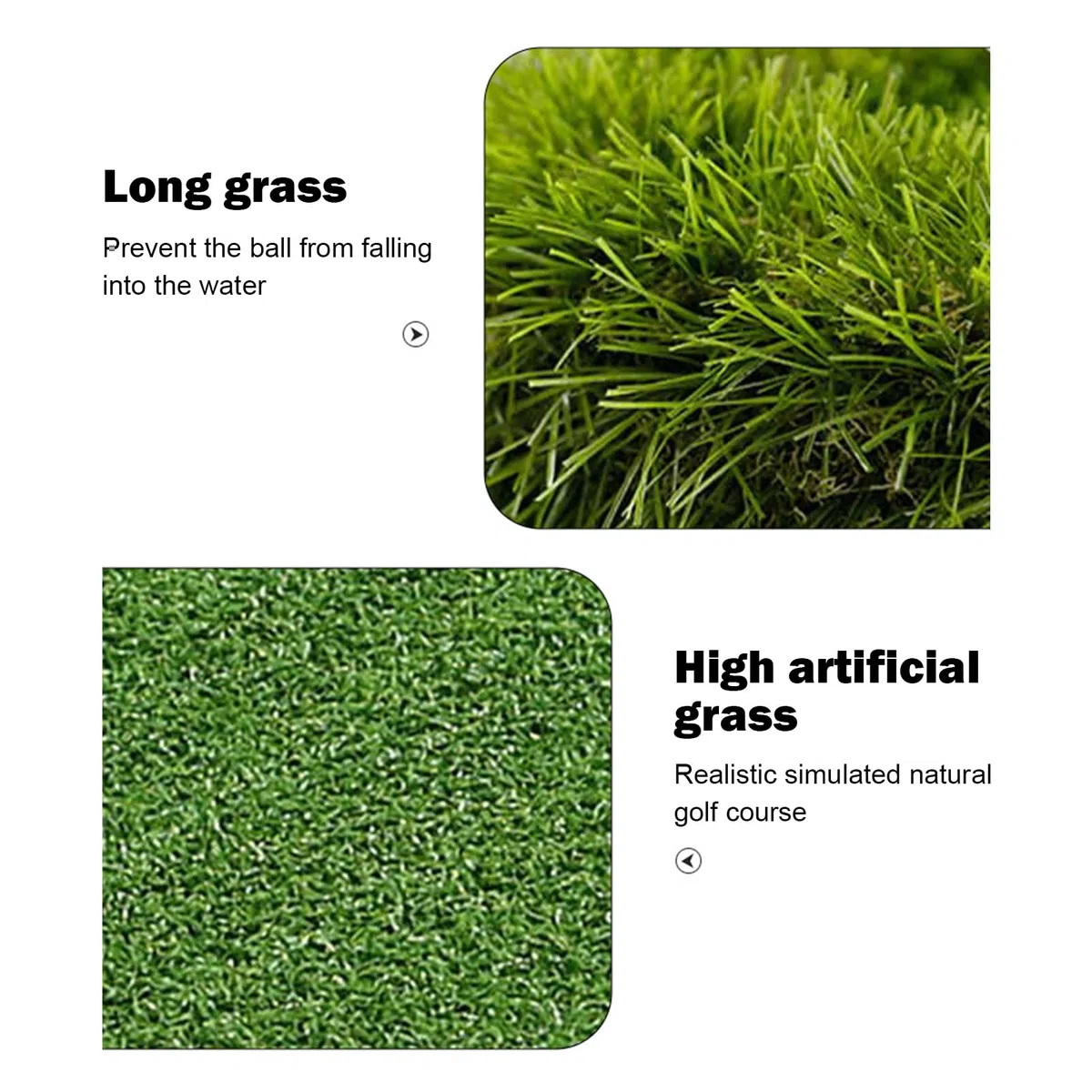 Generisch Floating Golf Green per piscina, set di giochi per chip, tappetino per esercizi per migliorare la del colpo di golf